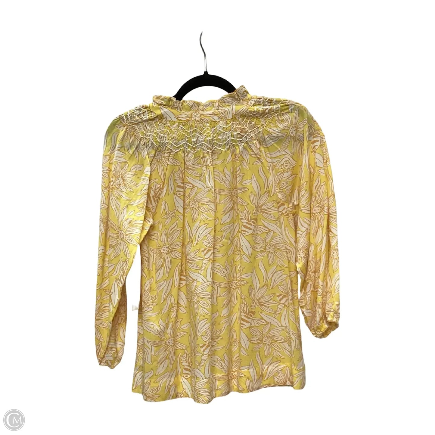 Blouse Designer By Lilly Pulitzer In Yellow, Size: Xs