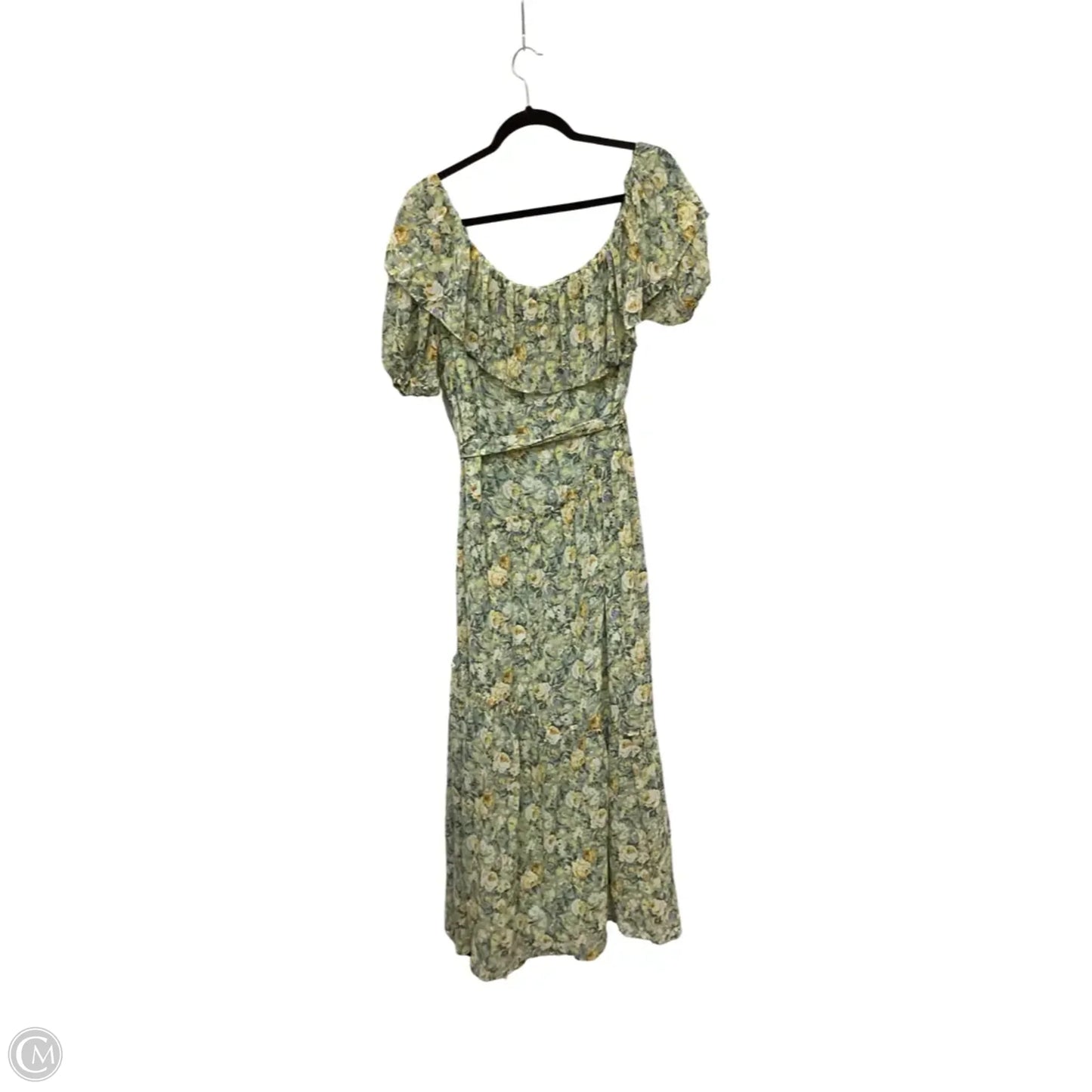 Designer Dress Casual Maxi By Floret Studios In Floral Print, Size: S