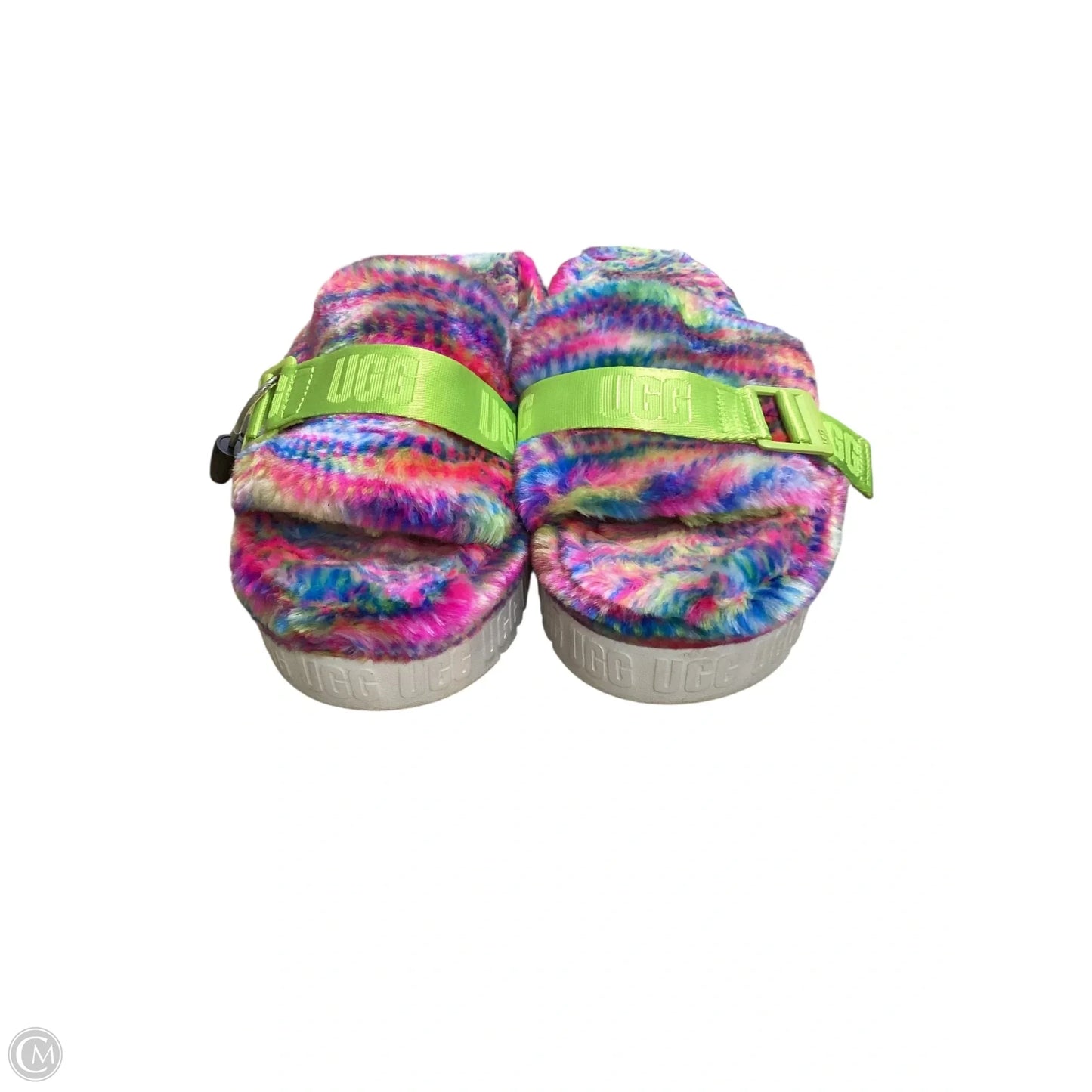 Sandals Designer By Ugg In Rainbow Print, Size: 8