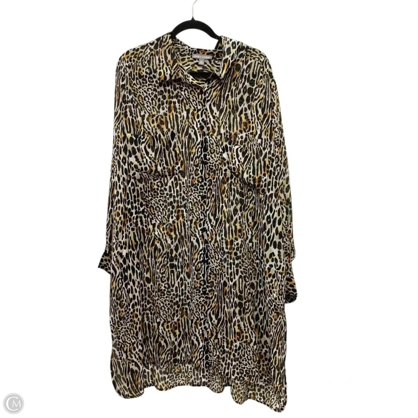 Dress Casual Maxi By Jessica London In Animal Print, Size: 4x