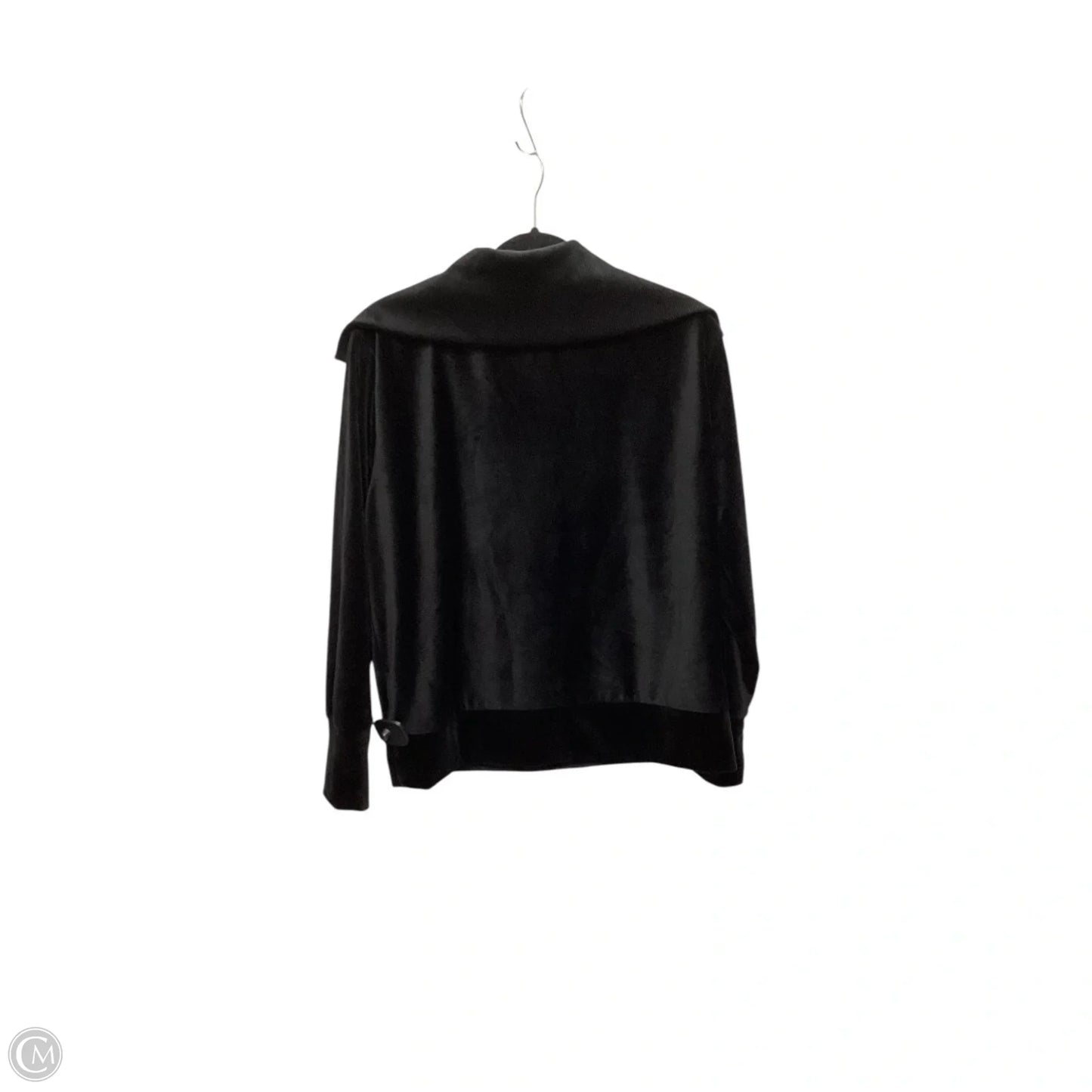 Top Long Sleeve Designer By Halston In Black, Size: M