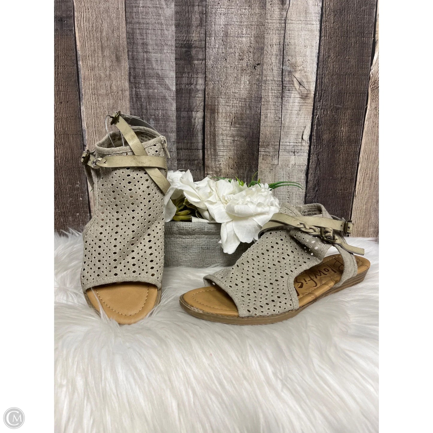 Shoes Flats By Blowfish In Taupe, Size: 8