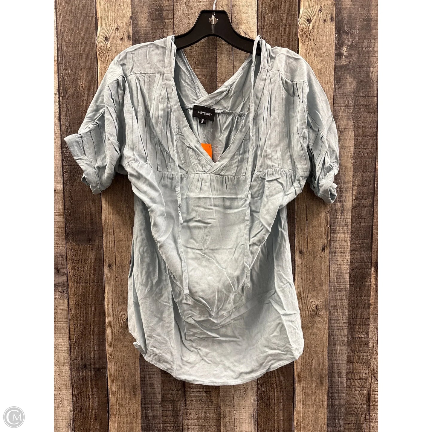 Top Short Sleeve By Heyson In Green, Size: S