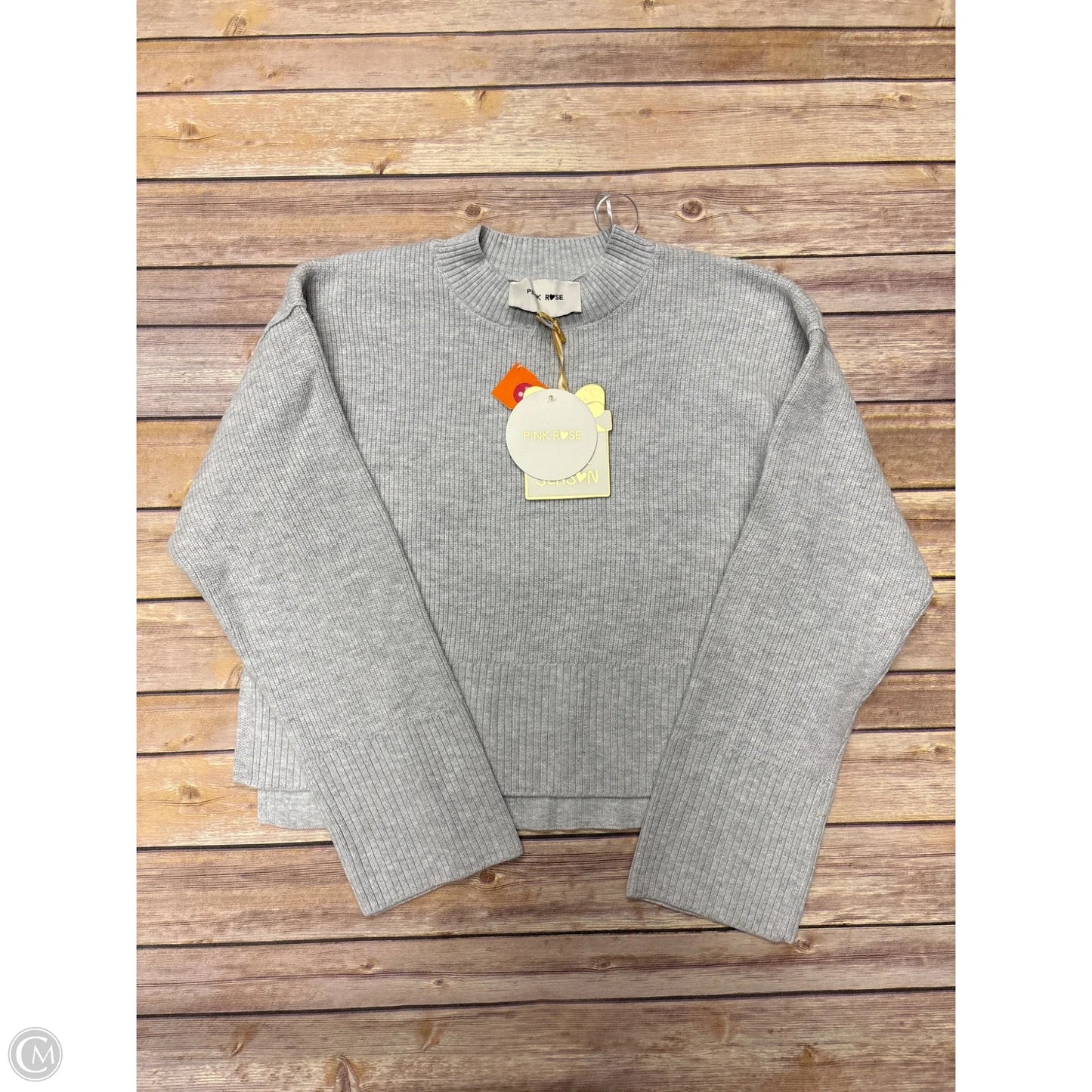 Sweater By Pink Rose In Grey, Size: Xs