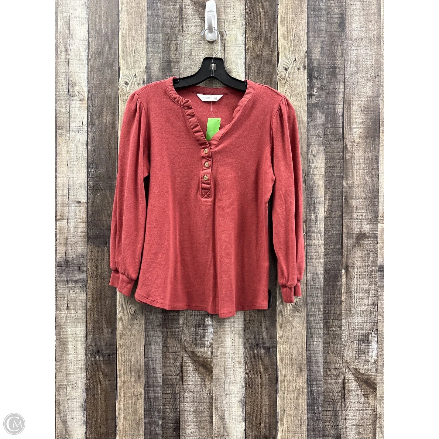 Top Long Sleeve By Lc Lauren Conrad In Red, Size: M