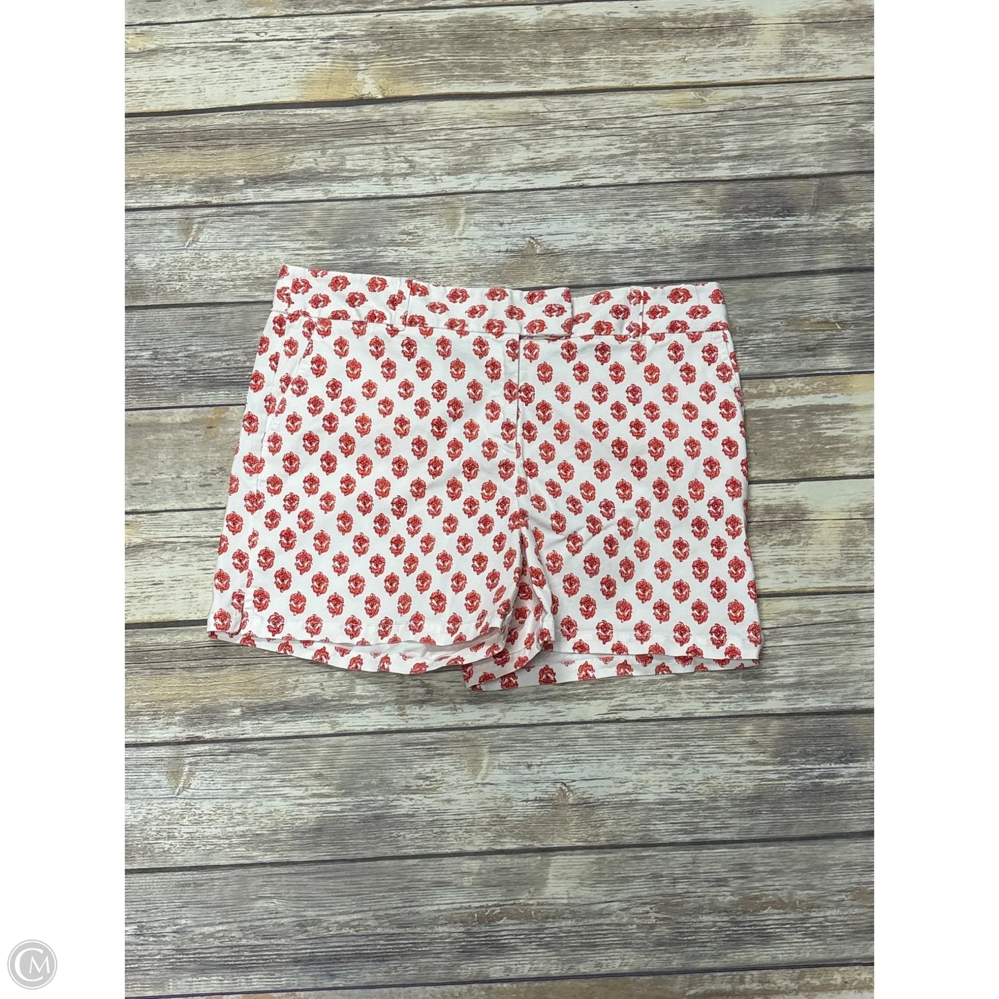 Shorts By Loft In Red & White, Size: 14p