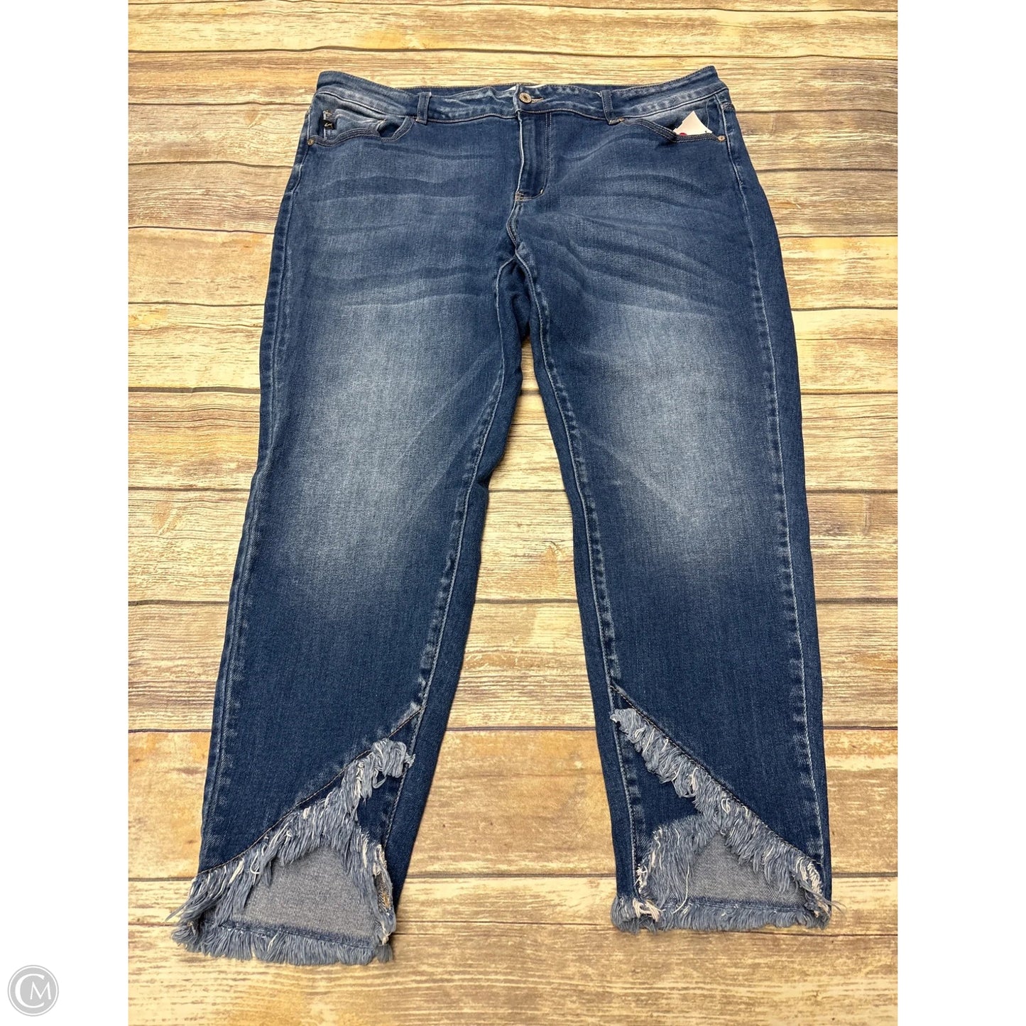 Jeans Straight By Kancan In Blue, Size: 22