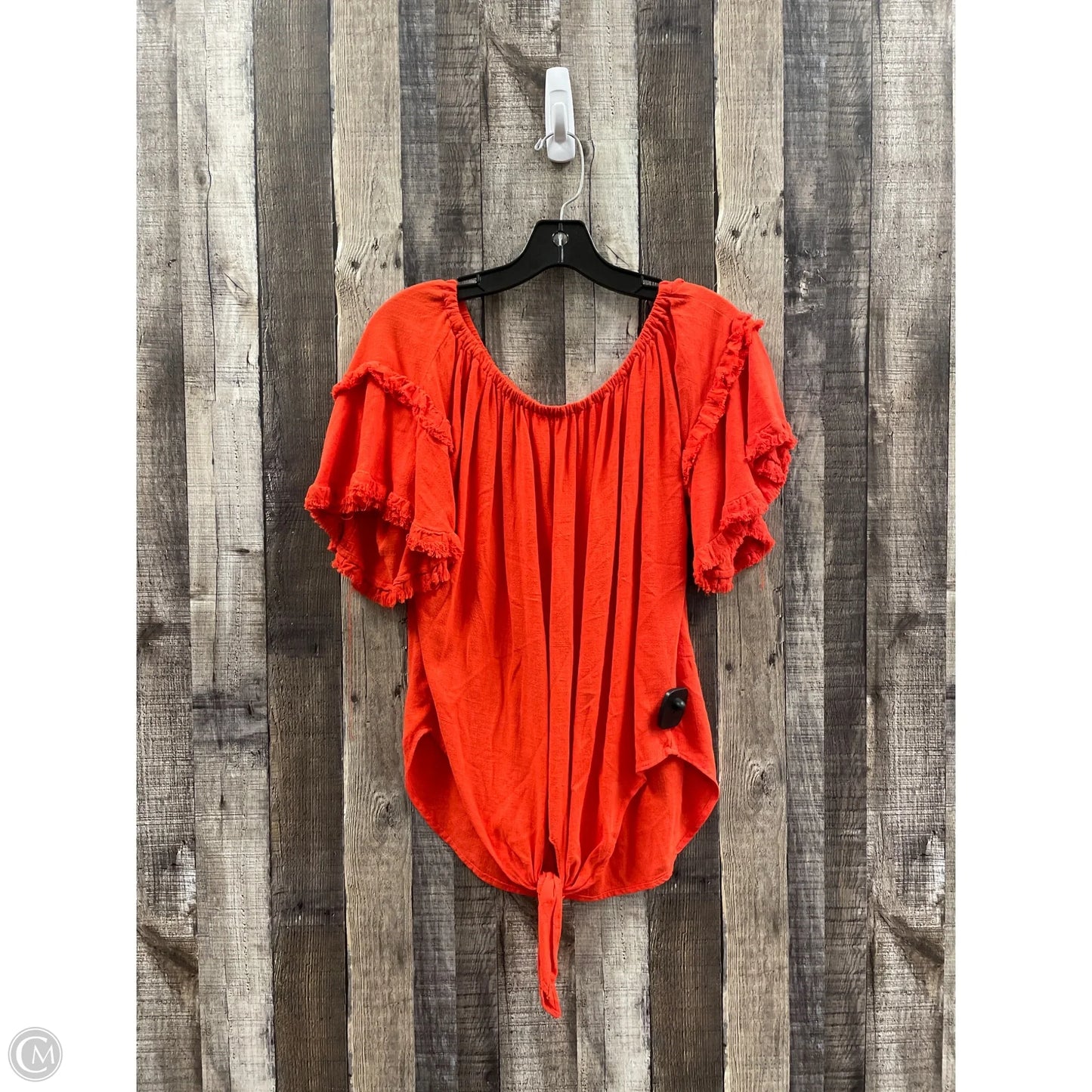 Top Short Sleeve By Umgee In Red, Size: S