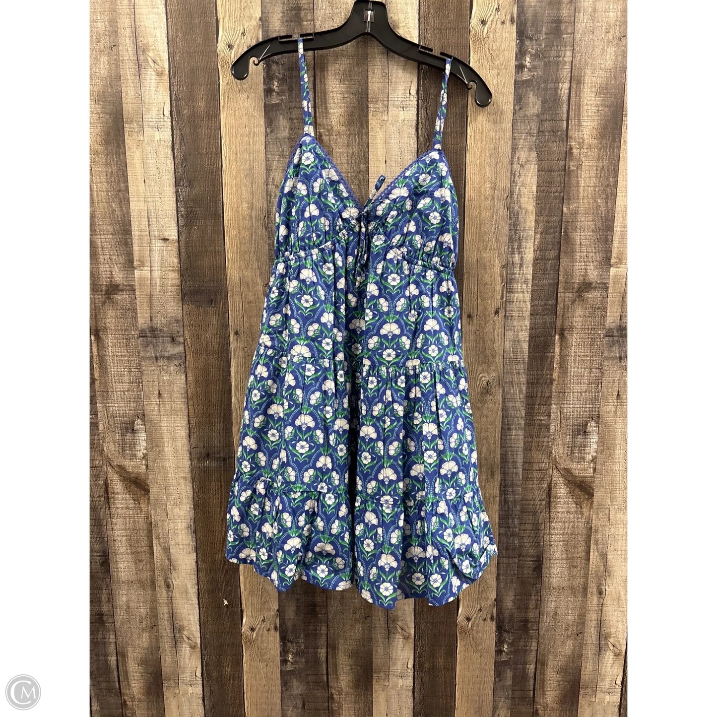 Dress Casual Short By Japna In Blue & Green, Size: S