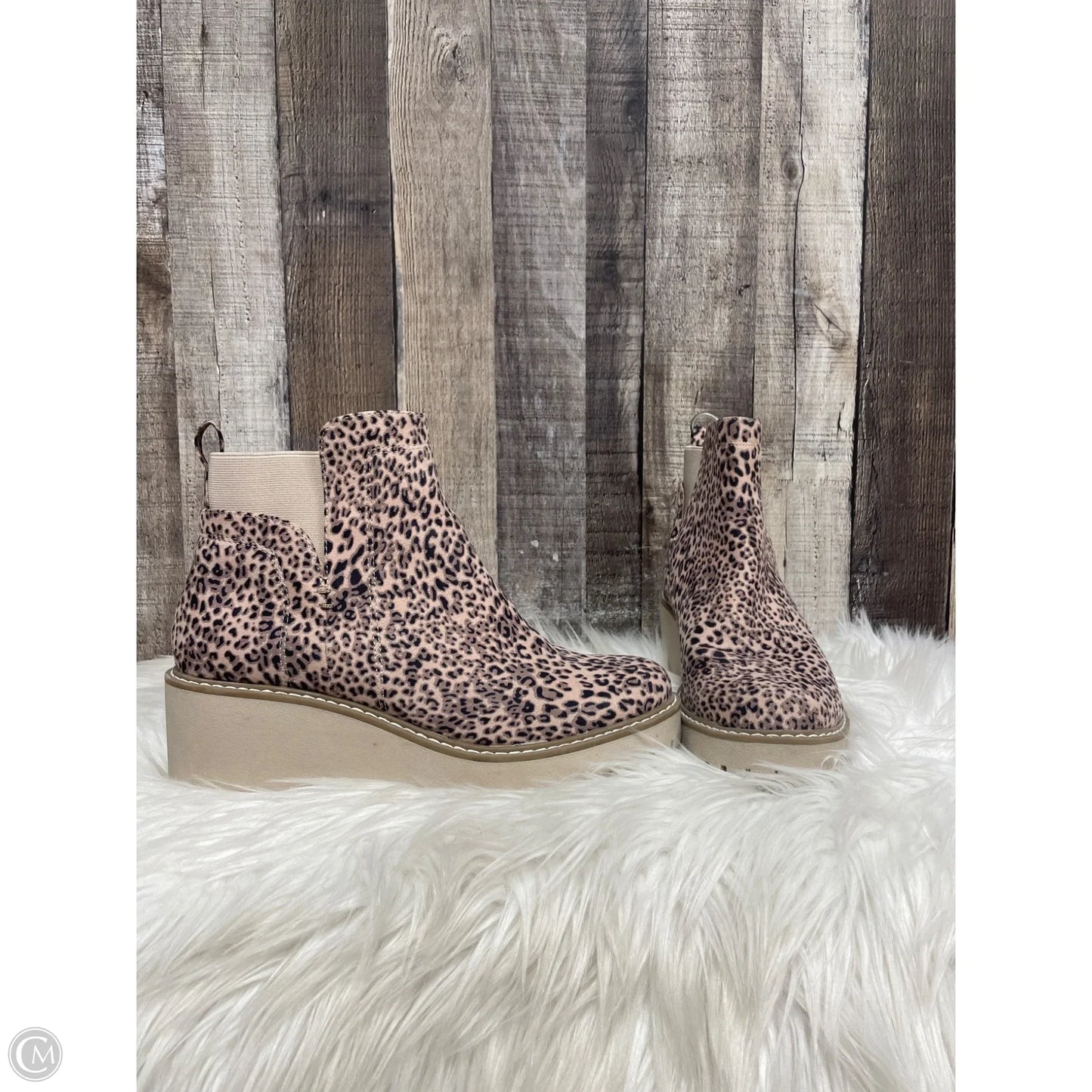 Boots Ankle Heels By Dolce Vita In Animal Print, Size: 8