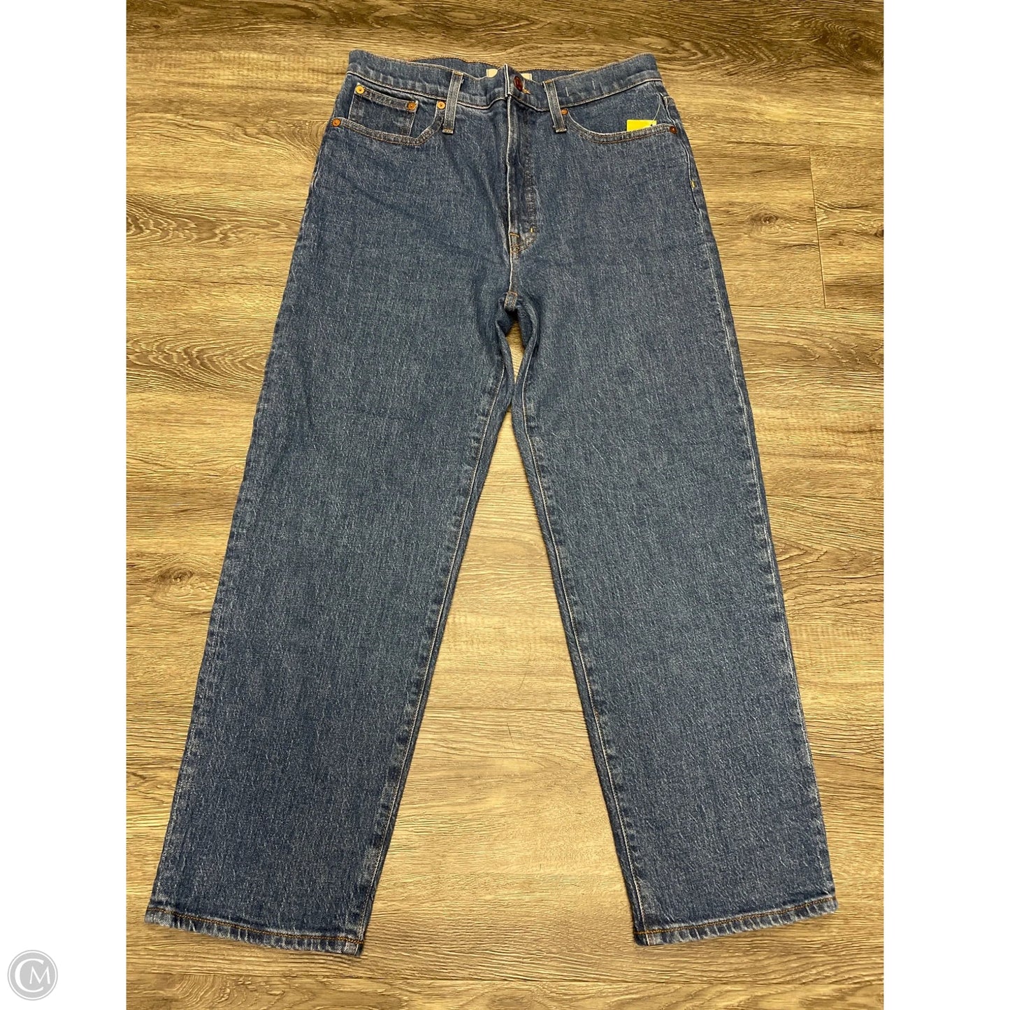 Jeans Cropped By Madewell In Blue Denim, Size: 8