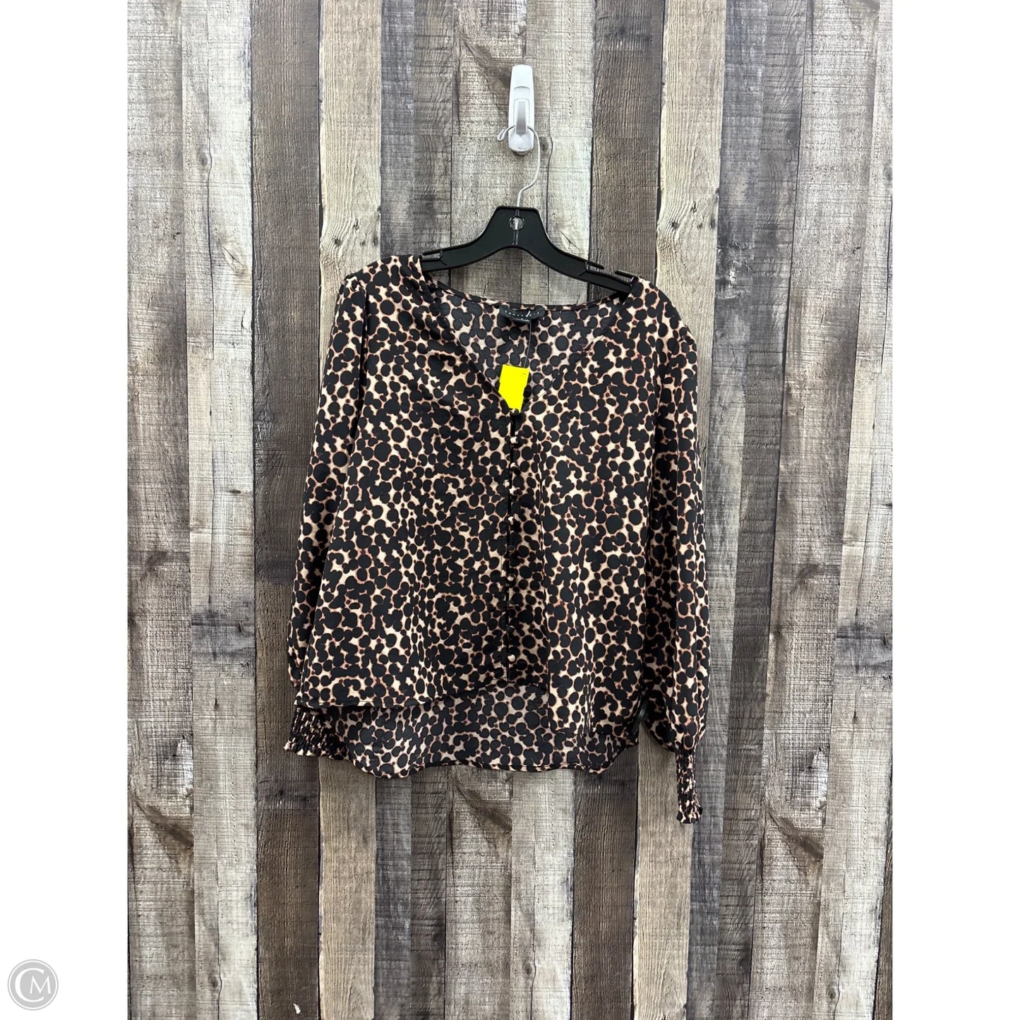 Top Long Sleeve By Sanctuary In Animal Print, Size: M