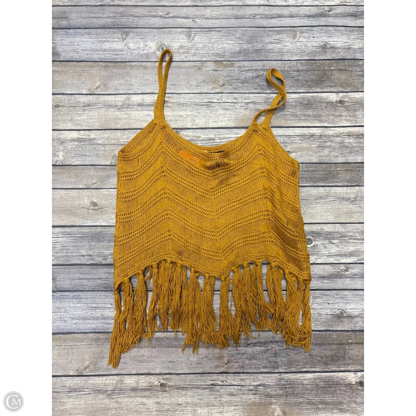 Top Sleeveless By Rock & Roll In Yellow, Size: S