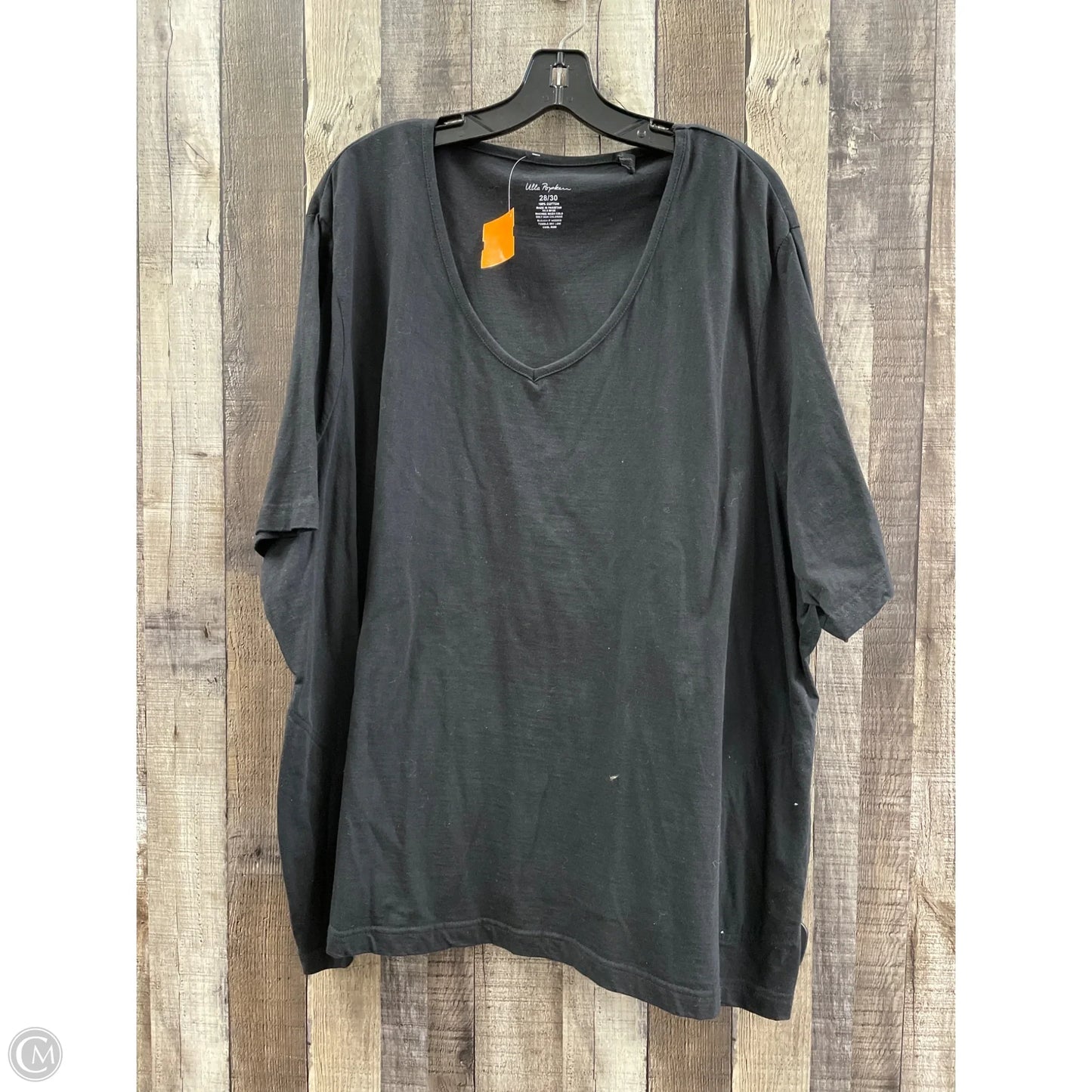 Top Short Sleeve Basic By Cme In Black, Size: 4x