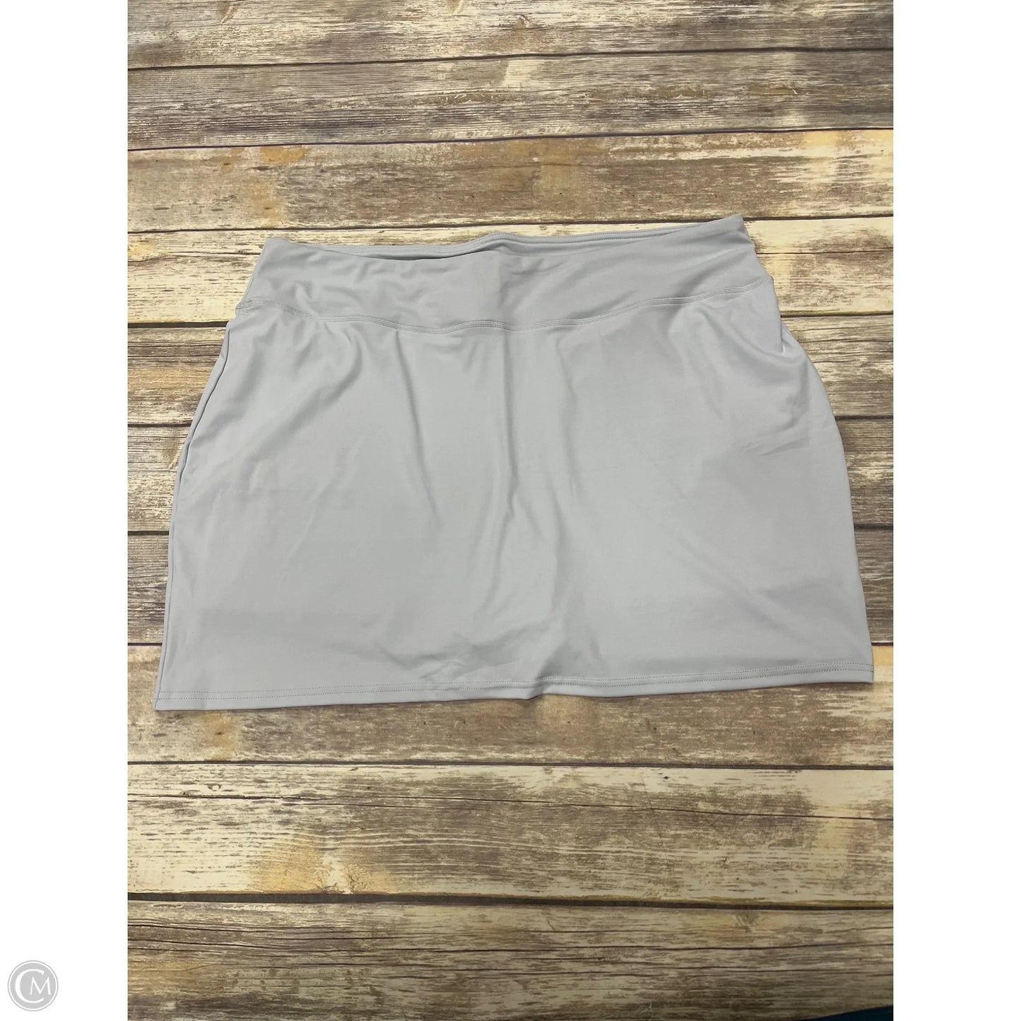 Athletic Skort By Cme In Grey, Size: 2x