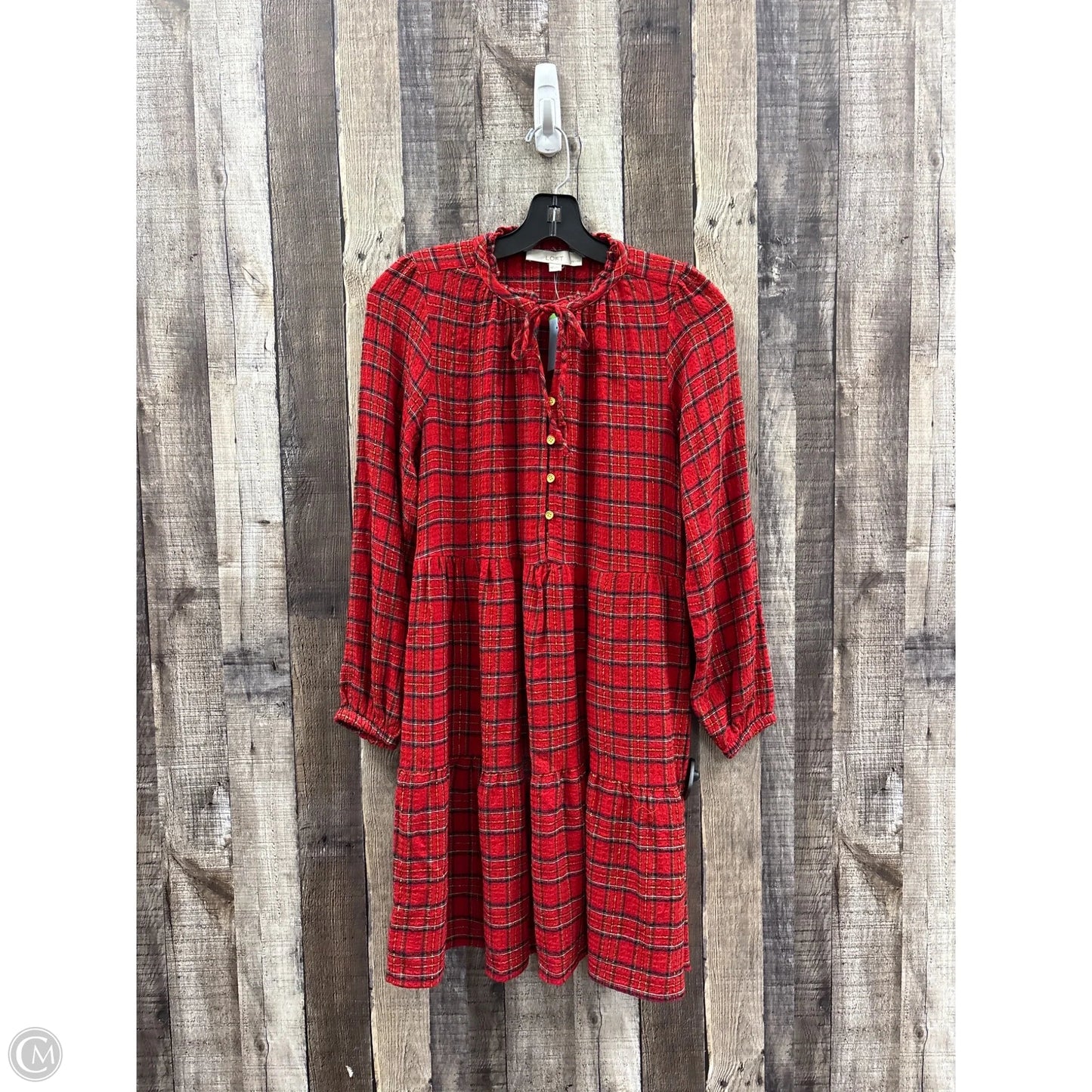Dress Casual Short By Loft In Red, Size: Xs