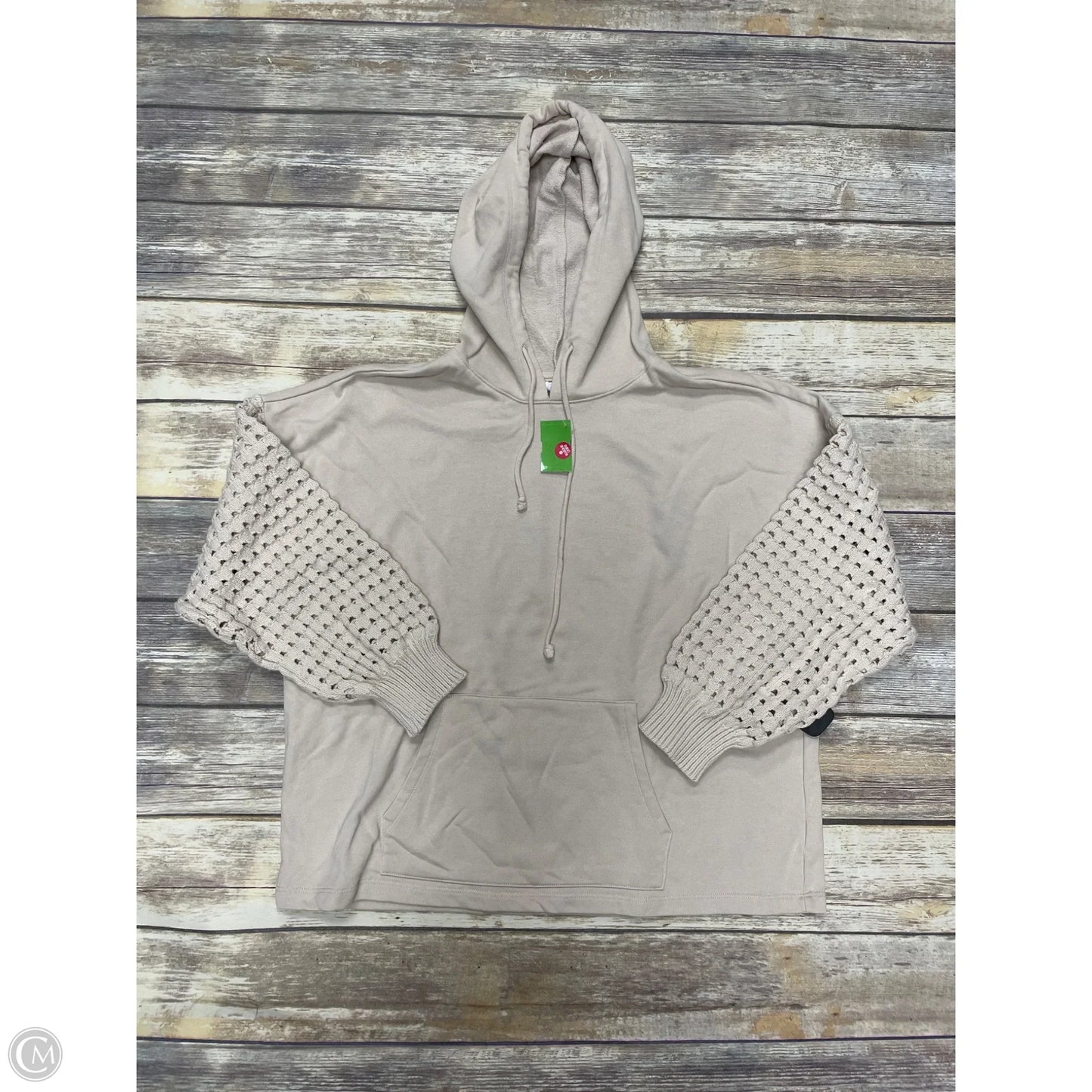 Sweatshirt Hoodie By Time And Tru In Cream, Size: Xl