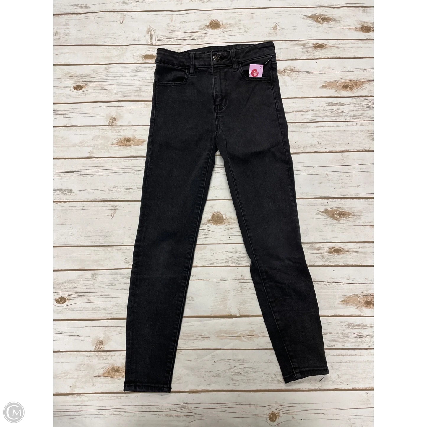 Jeans Skinny By American Eagle In Black, Size: 2