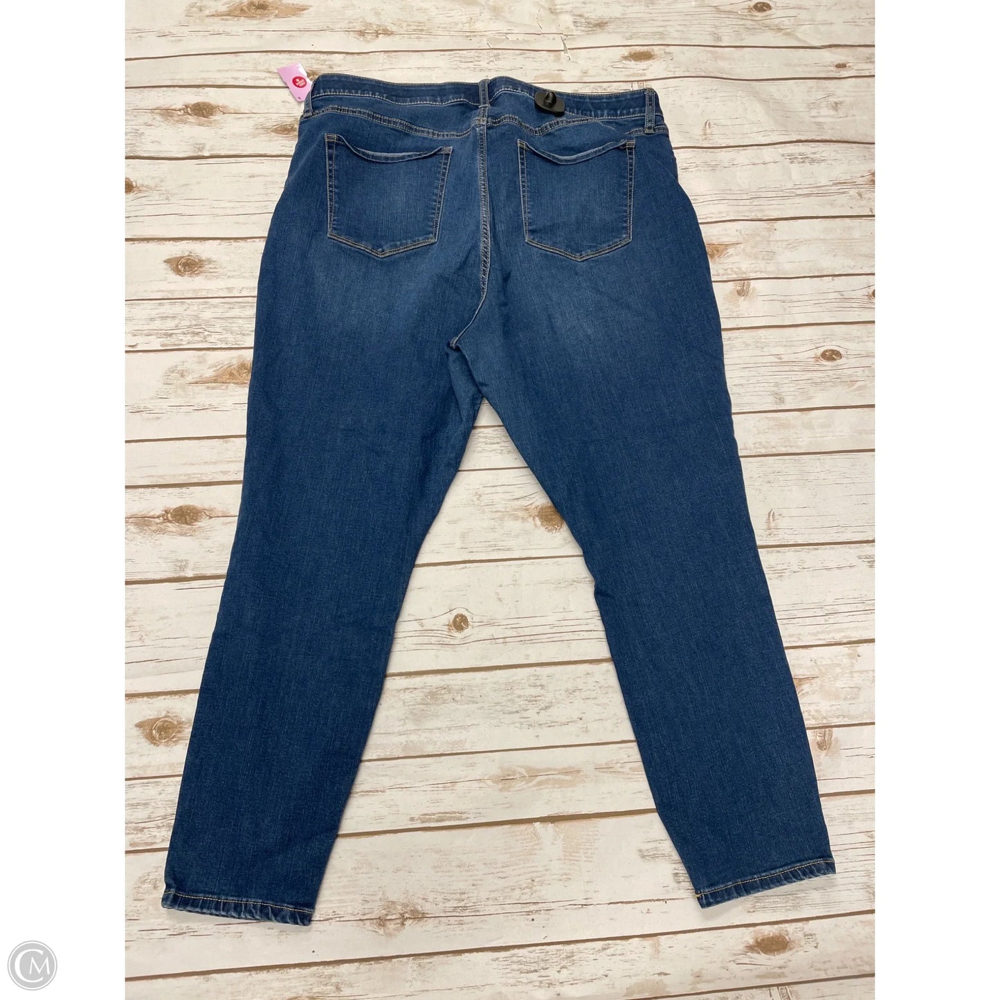 Jeans Skinny By Ava & Viv In Blue Denim, Size: 20