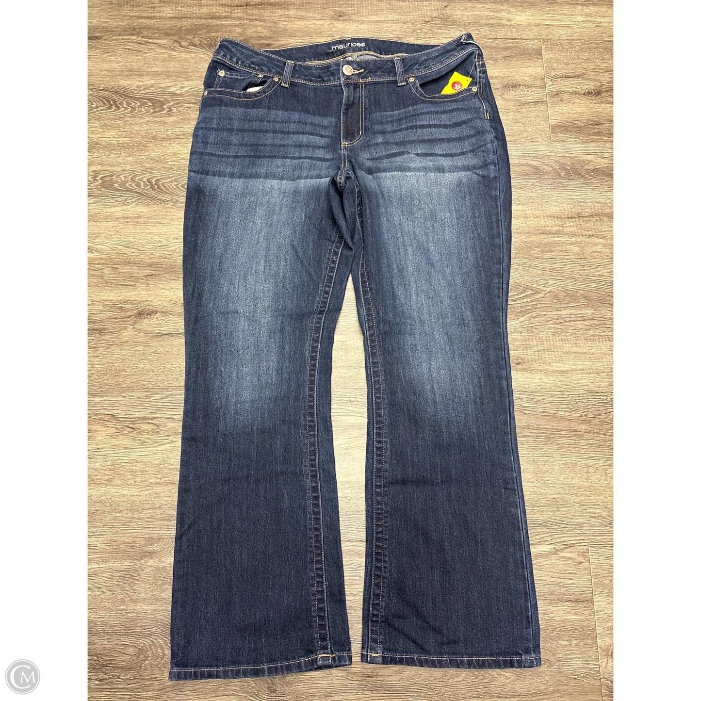 Jeans Boot Cut By Maurices In Blue Denim, Size: 18