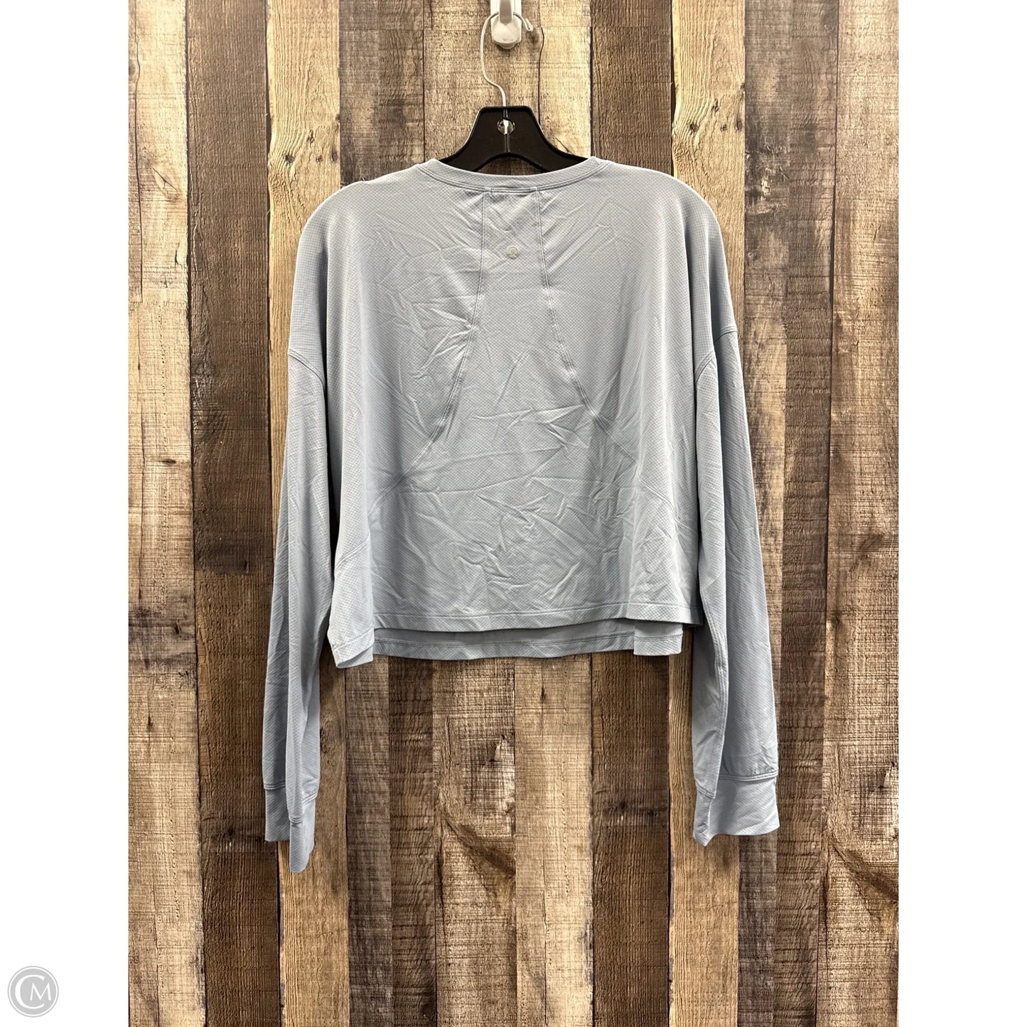 Athletic Top Long Sleeve Crewneck By Lululemon In Blue, Size: 10