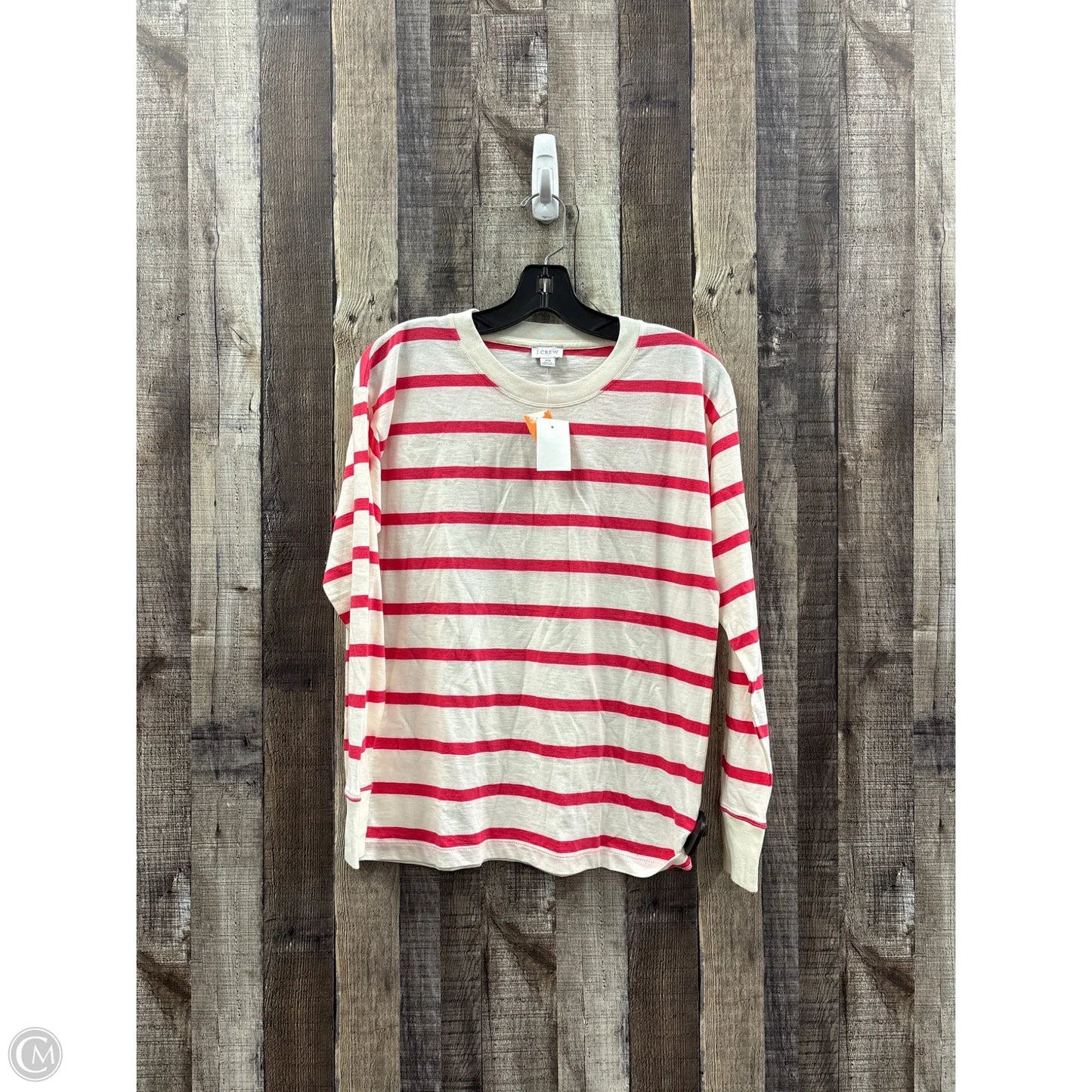 Top Long Sleeve By J. Crew In Striped Pattern, Size: Xs