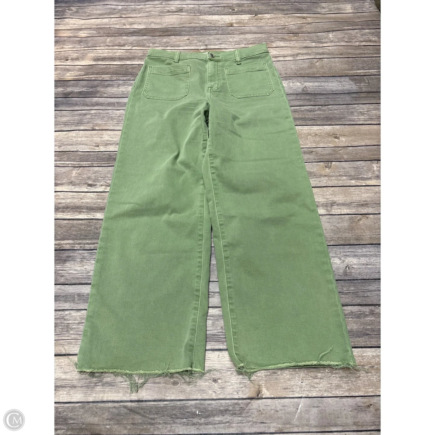 Jeans Straight By Eunina In Green, Size: 6