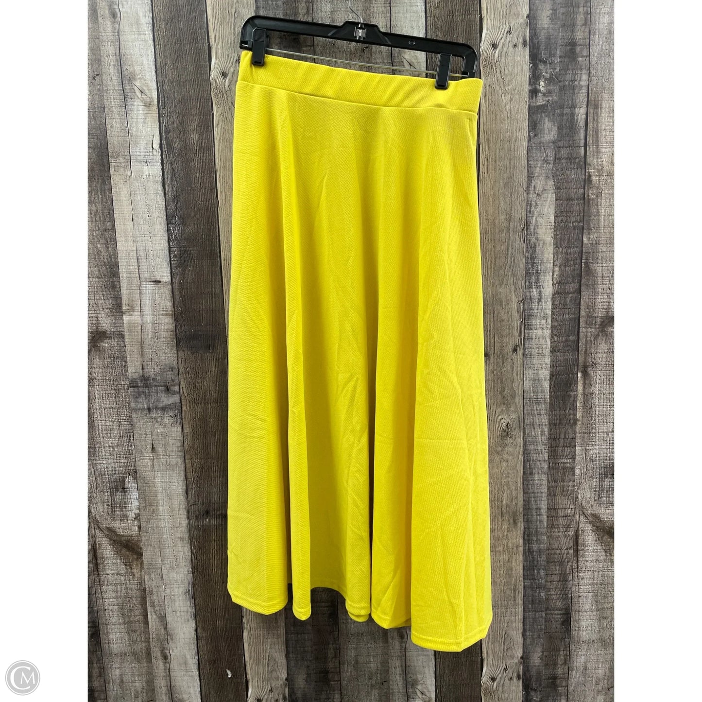 Skirt Maxi By White Mark In Yellow, Size: 3x