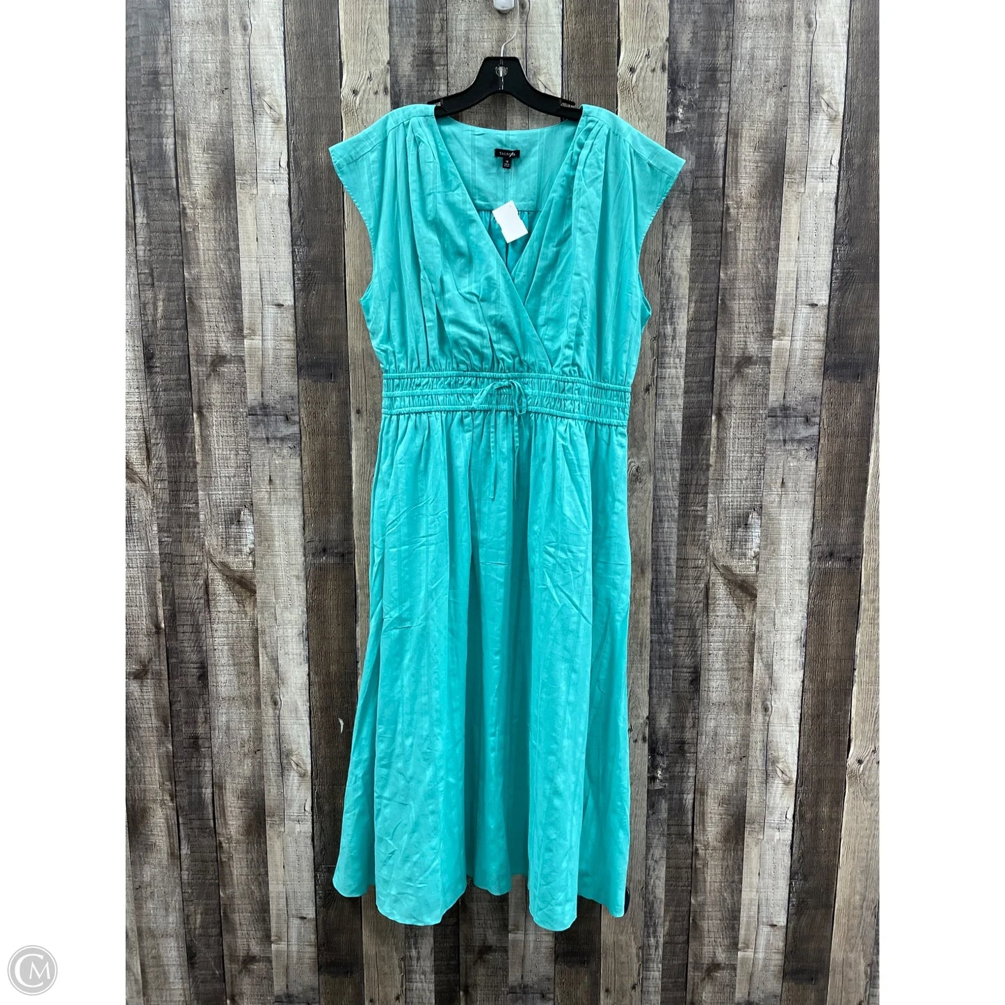 Dress Casual Midi By Talbots In Aqua, Size: 14
