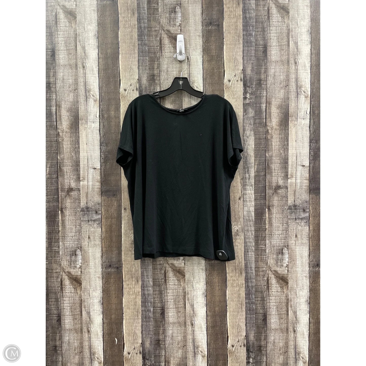 Top Short Sleeve By J. Jill In Black, Size: L
