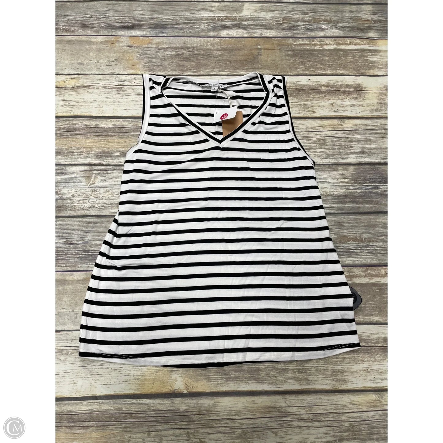 Top Sleeveless By Green Envelope In Striped Pattern, Size: M