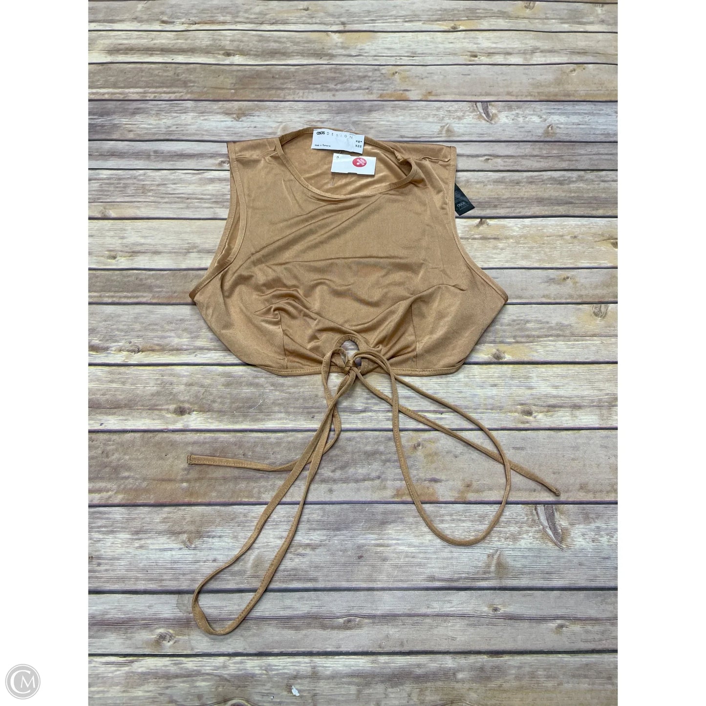 Top Sleeveless By Asos In Orange, Size: S