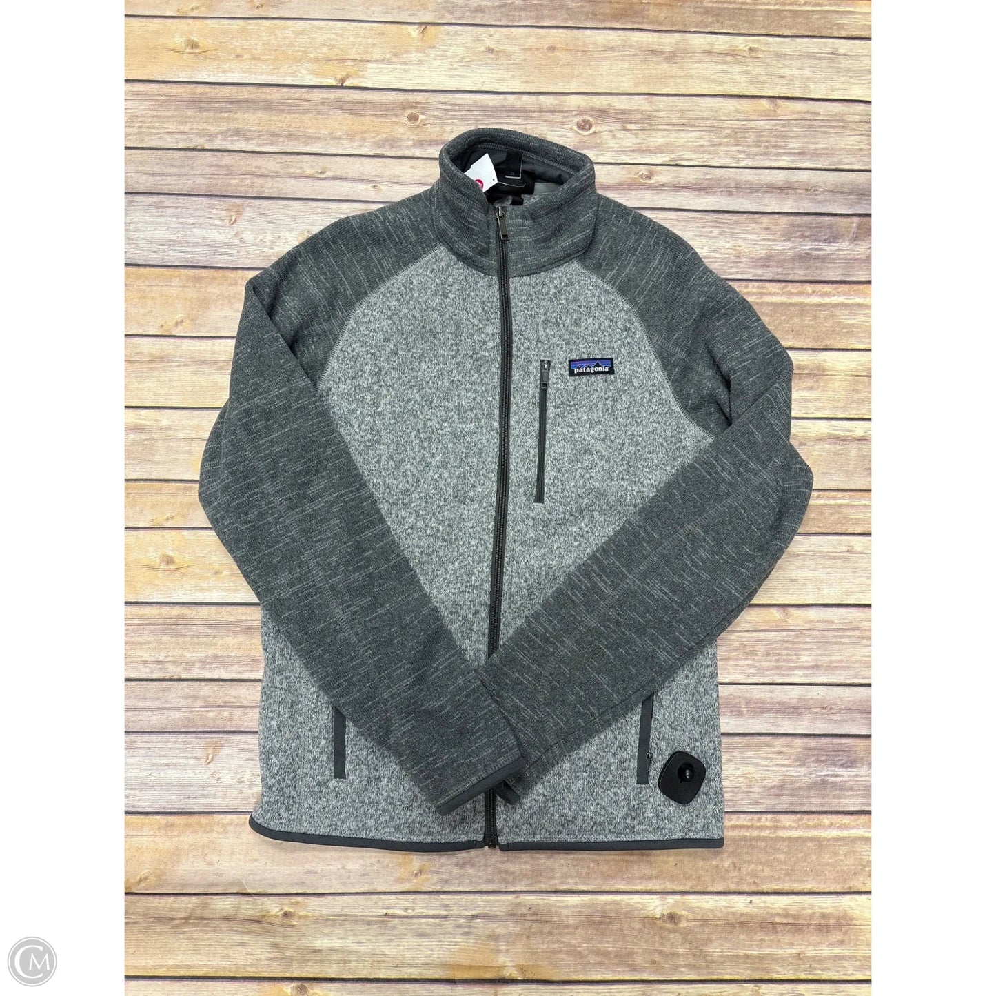 Jacket Fleece By Patagonia In Grey, Size: S