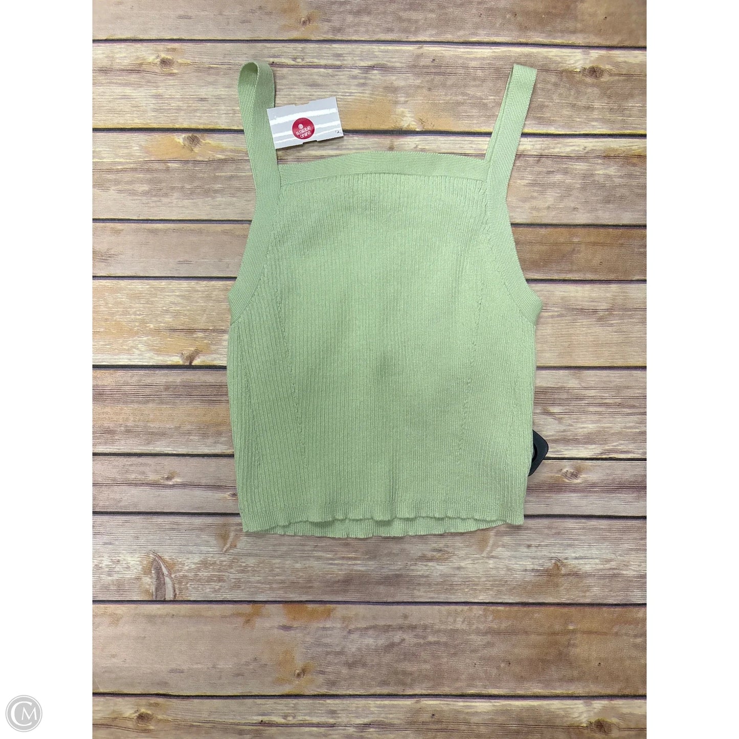 Top Sleeveless By Double Zero In Green, Size: S