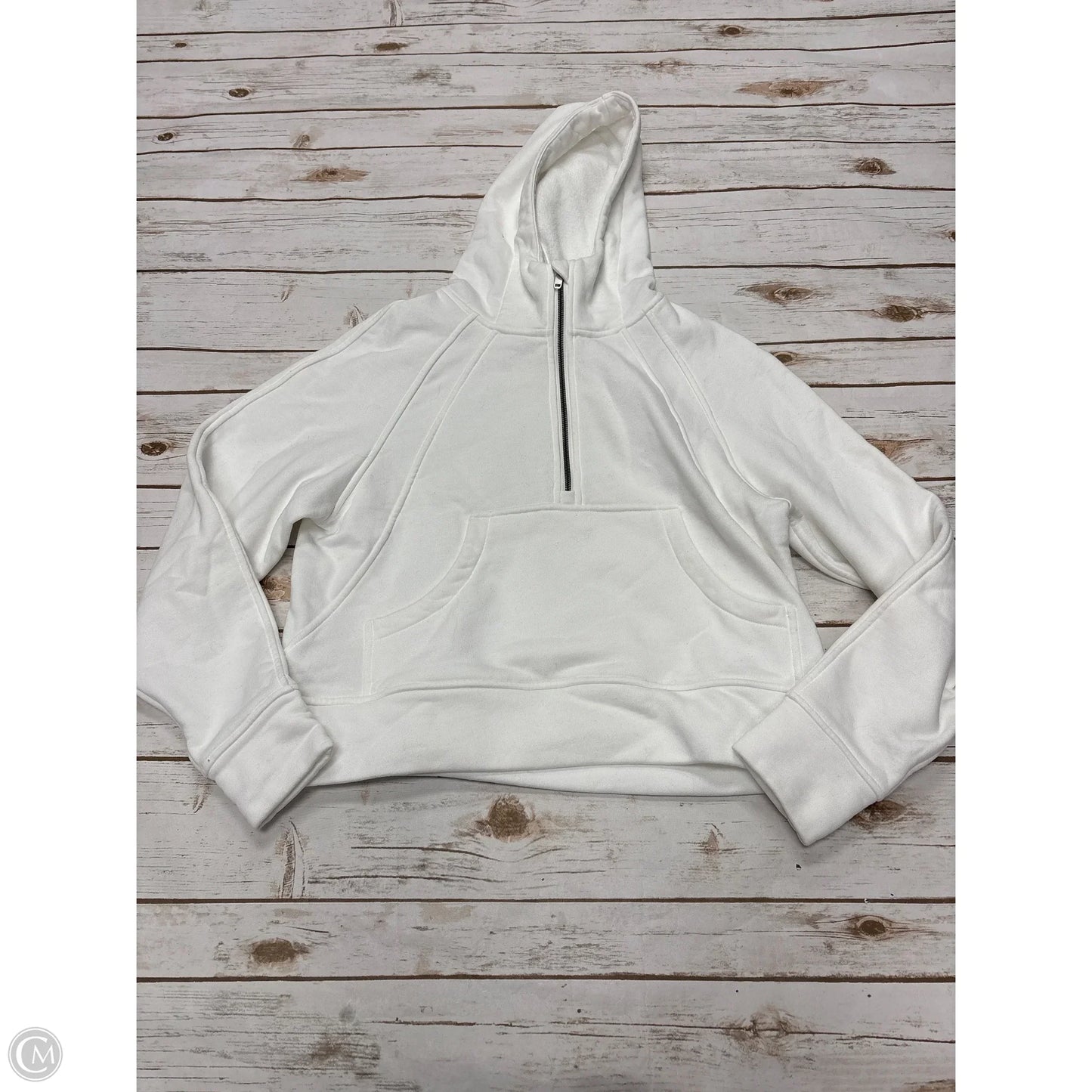 Sweatshirt Hoodie By Cme In White, Size: S
