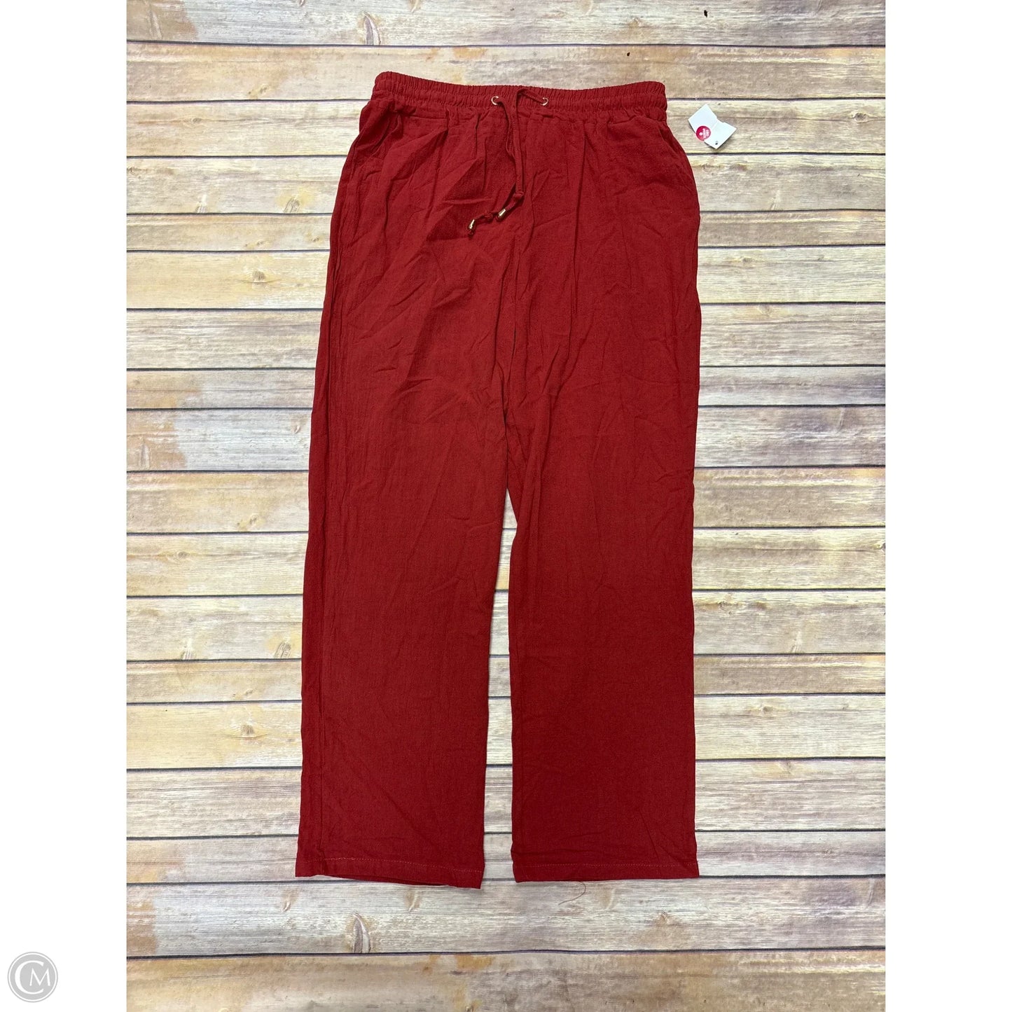 Pants Linen By Cmf In Red, Size: L