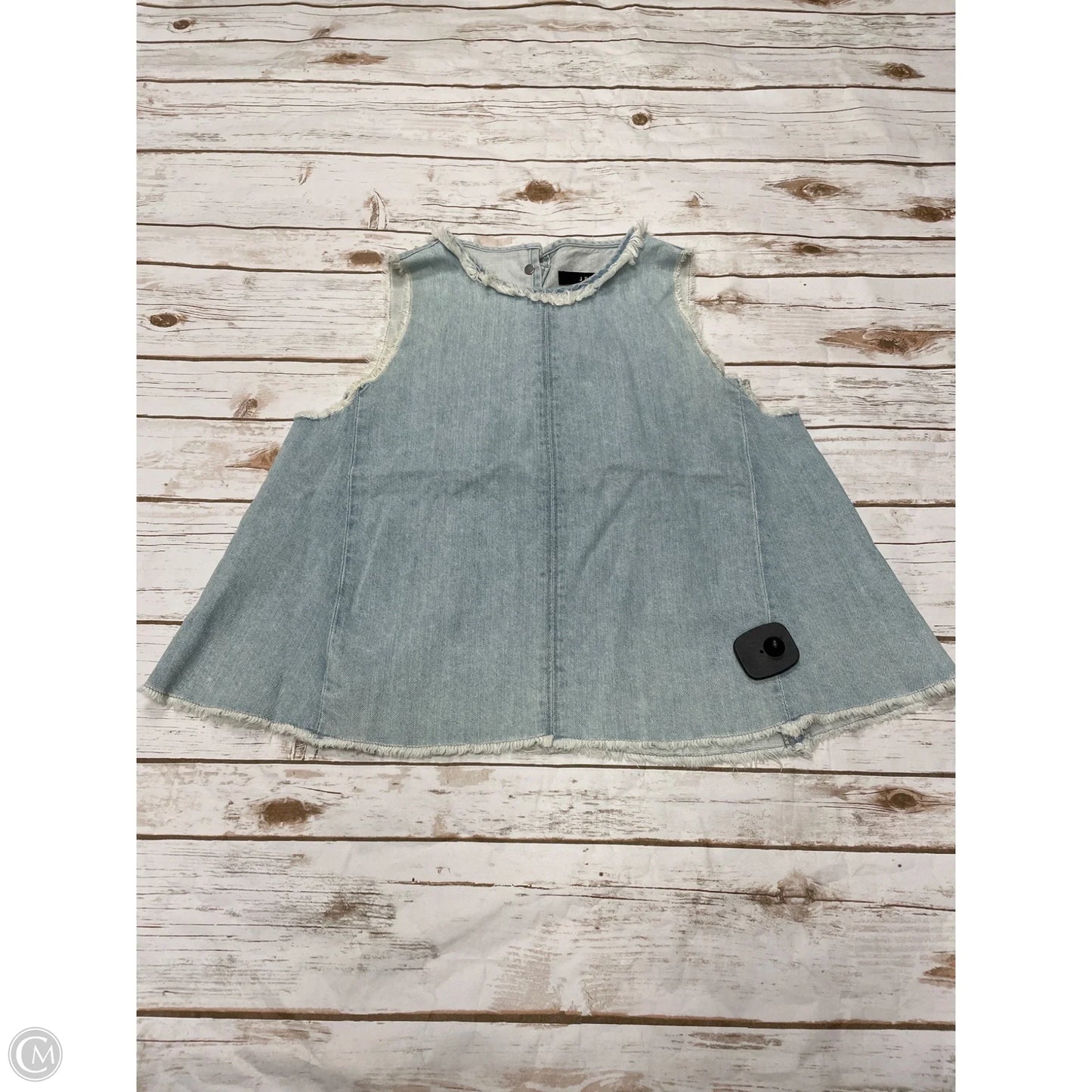 Top Sleeveless By J Brand In Blue Denim, Size: S
