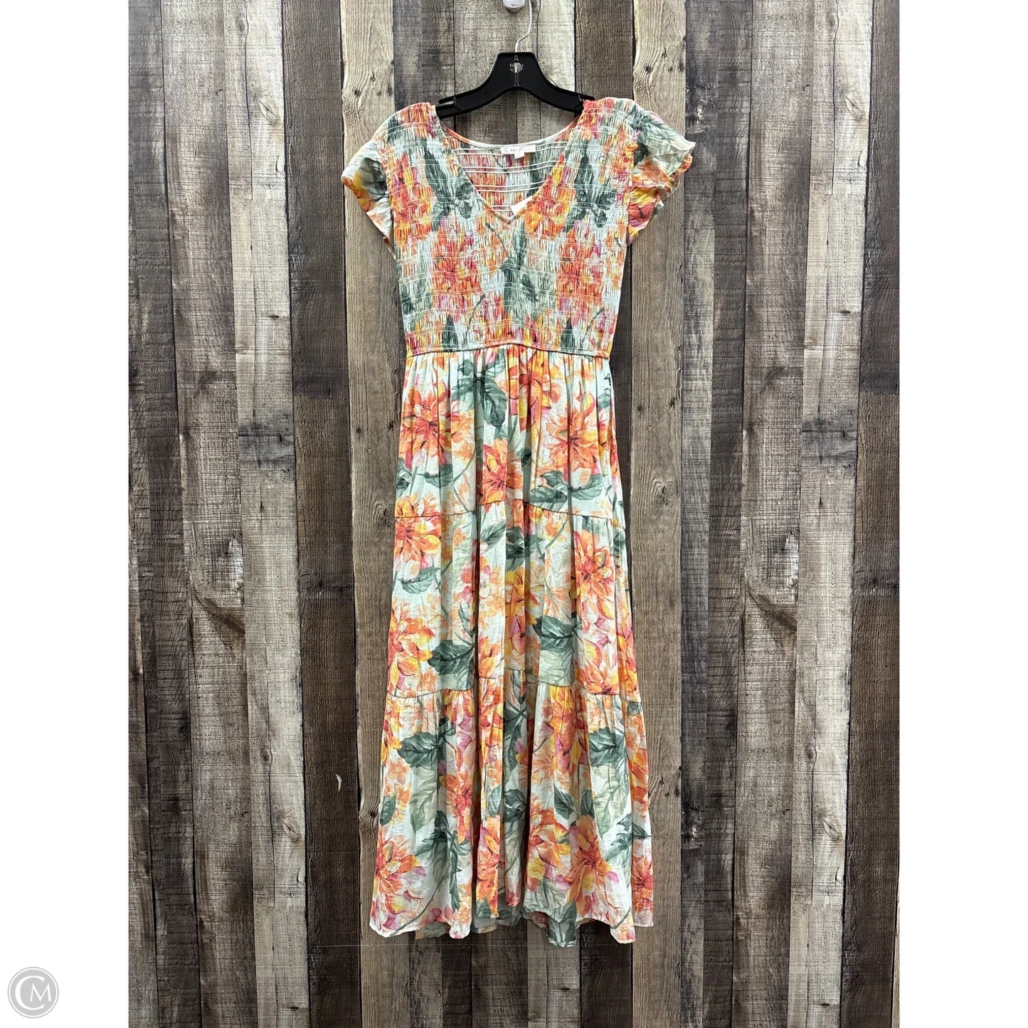 Dress Casual Maxi By By The River In Floral Print, Size: M