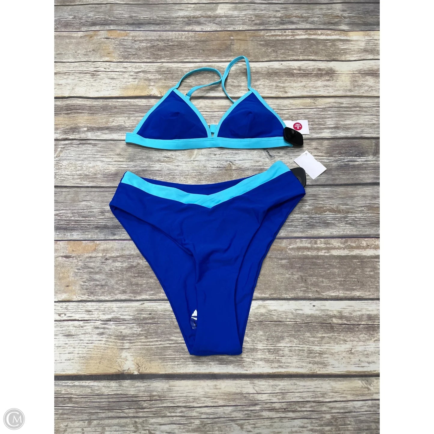 Swimsuit 2pc By Cmf In Blue, Size: S