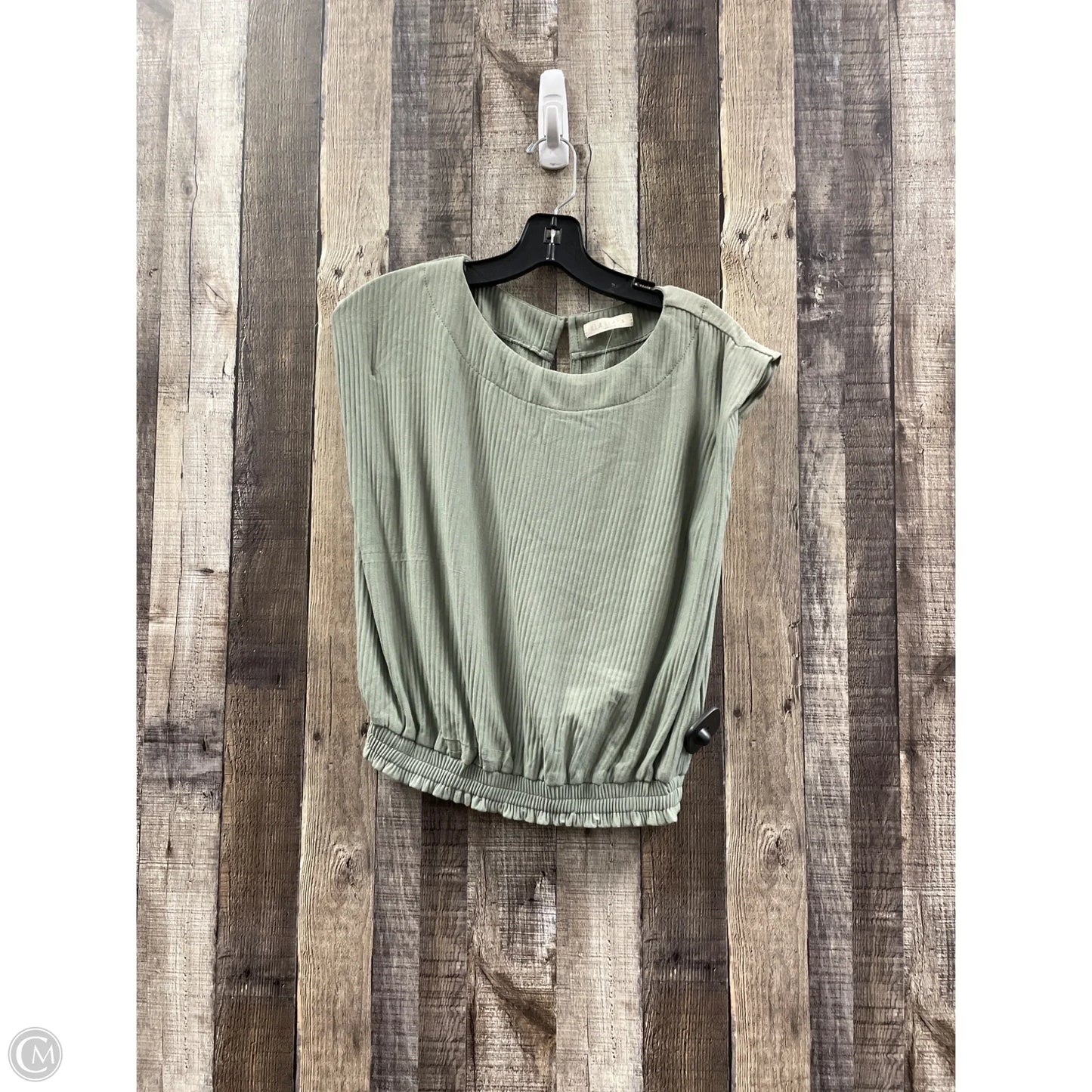 Top Sleeveless By Illa Illa In Green, Size: S