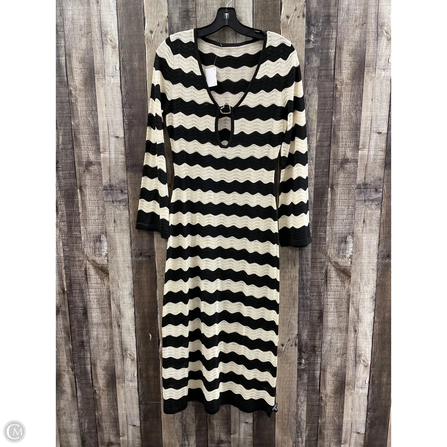 Dress Casual Maxi By Cmf In Striped Pattern, Size: S