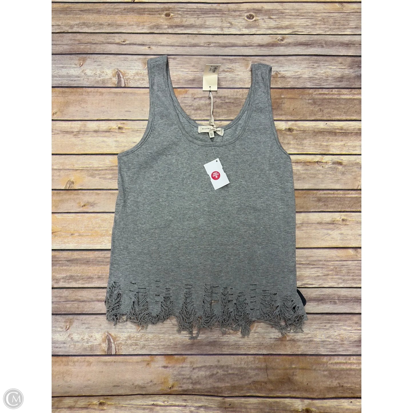 Top Sleeveless By Gilded Intent In Grey, Size: Xl