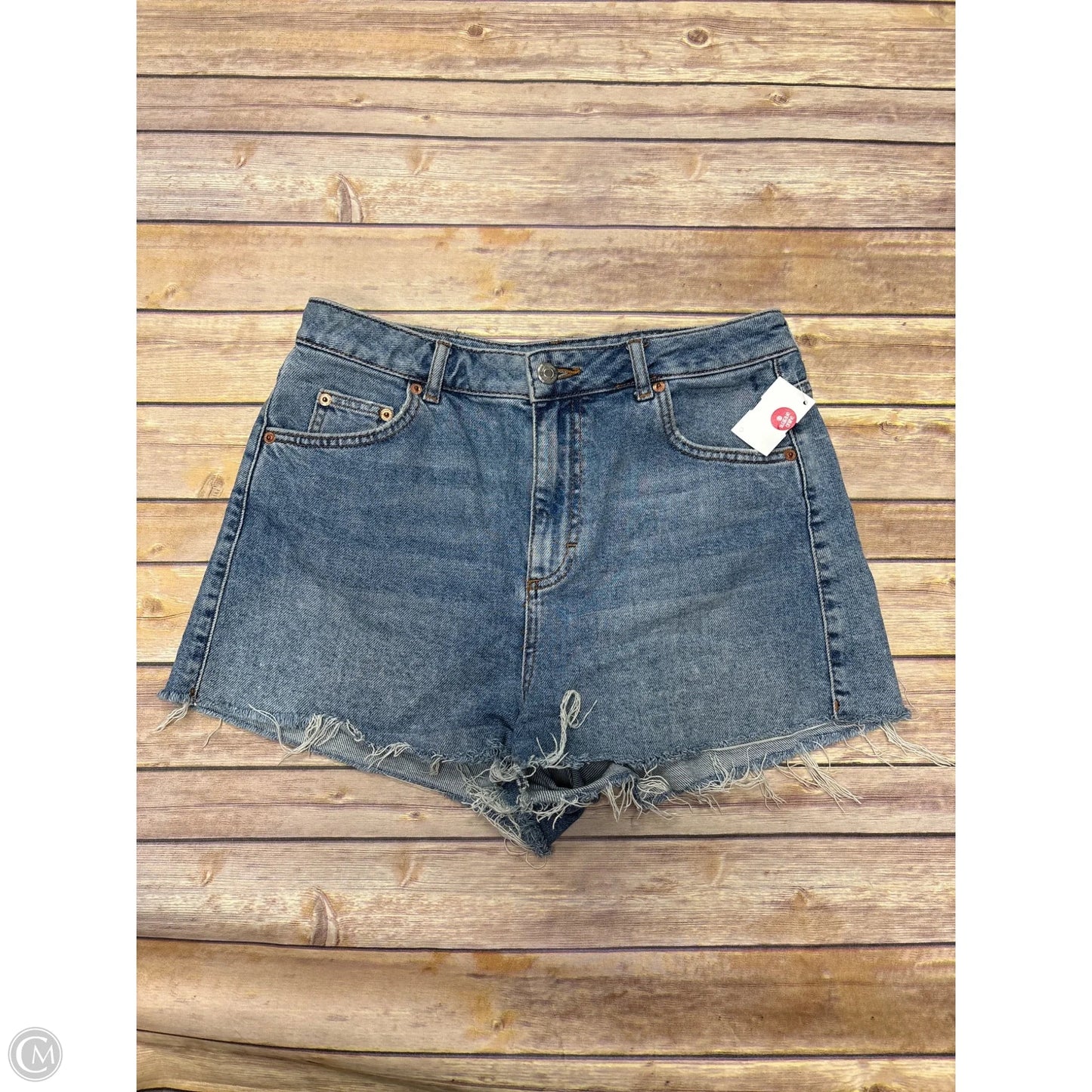 Shorts By Top Shop In Blue Denim, Size: 8