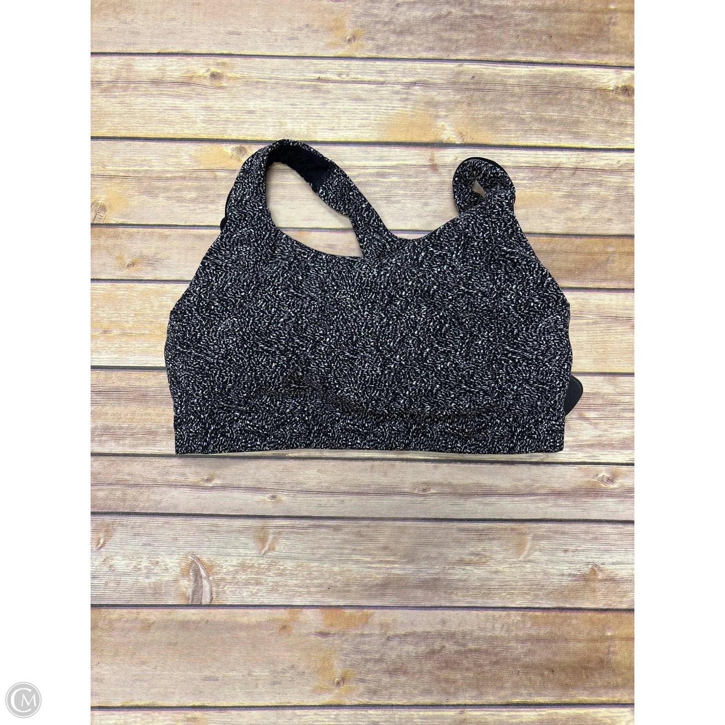 Athletic Bra By Athleta In Black & White, Size: M