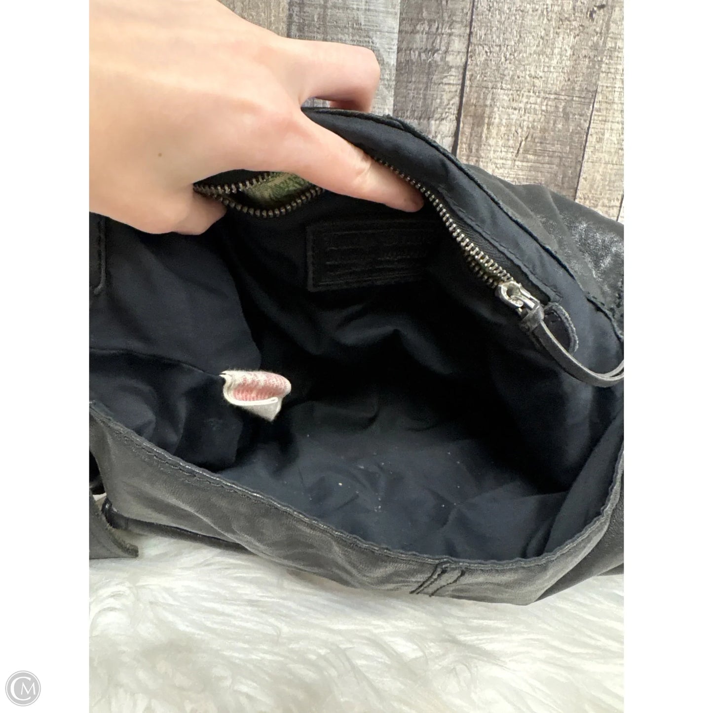 Handbag Leather By Lucky Brand, Size: Medium