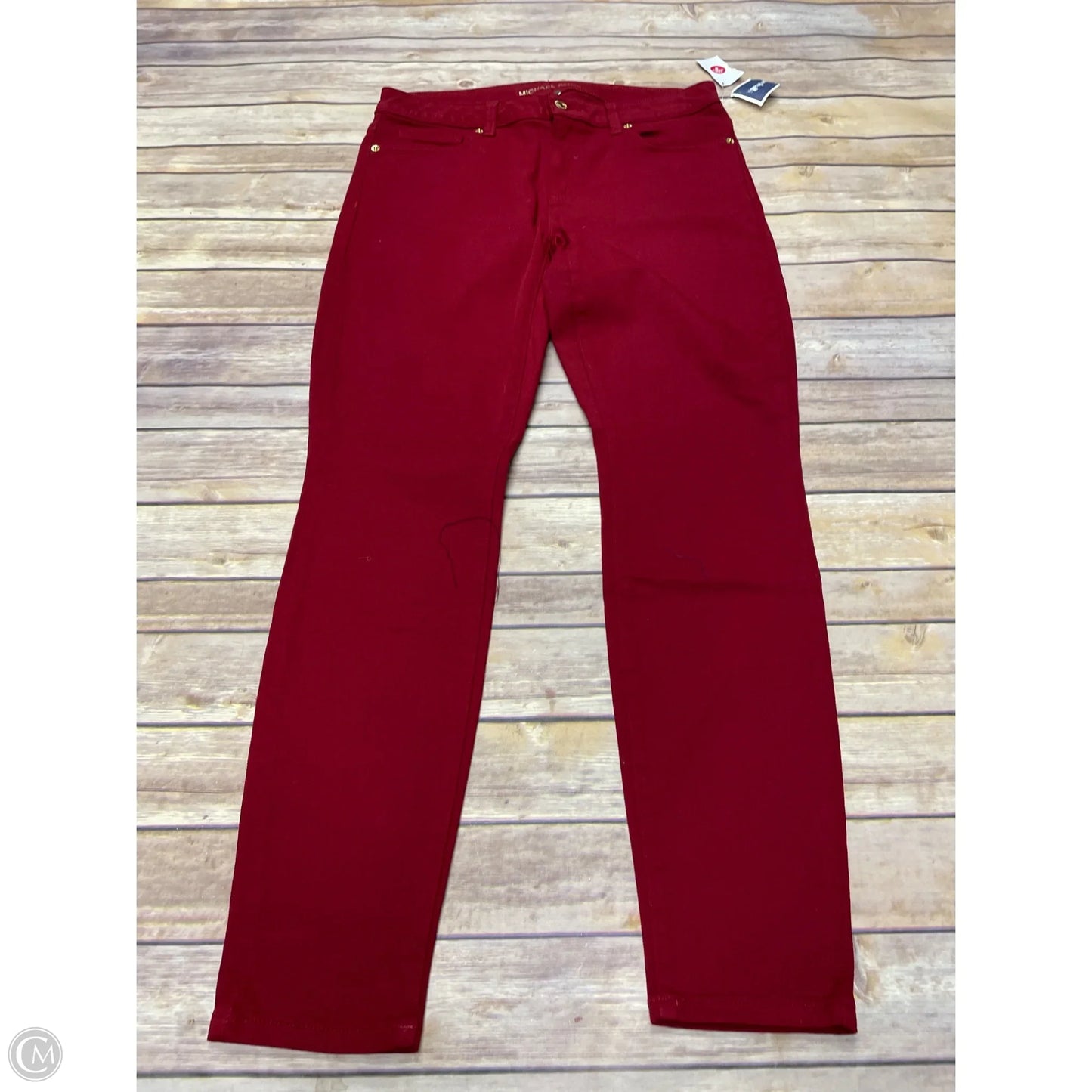 Jeans Designer By Michael Kors In Red, Size: 8