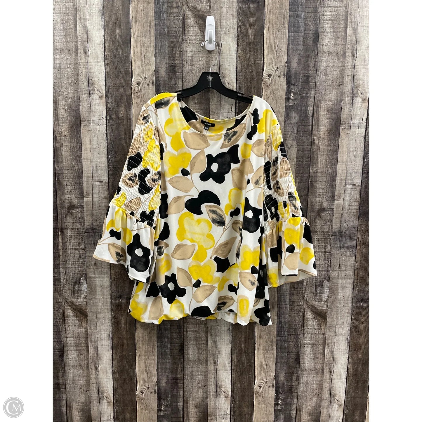 Top 3/4 Sleeve By Alfani In Multi-colored, Size: 4x