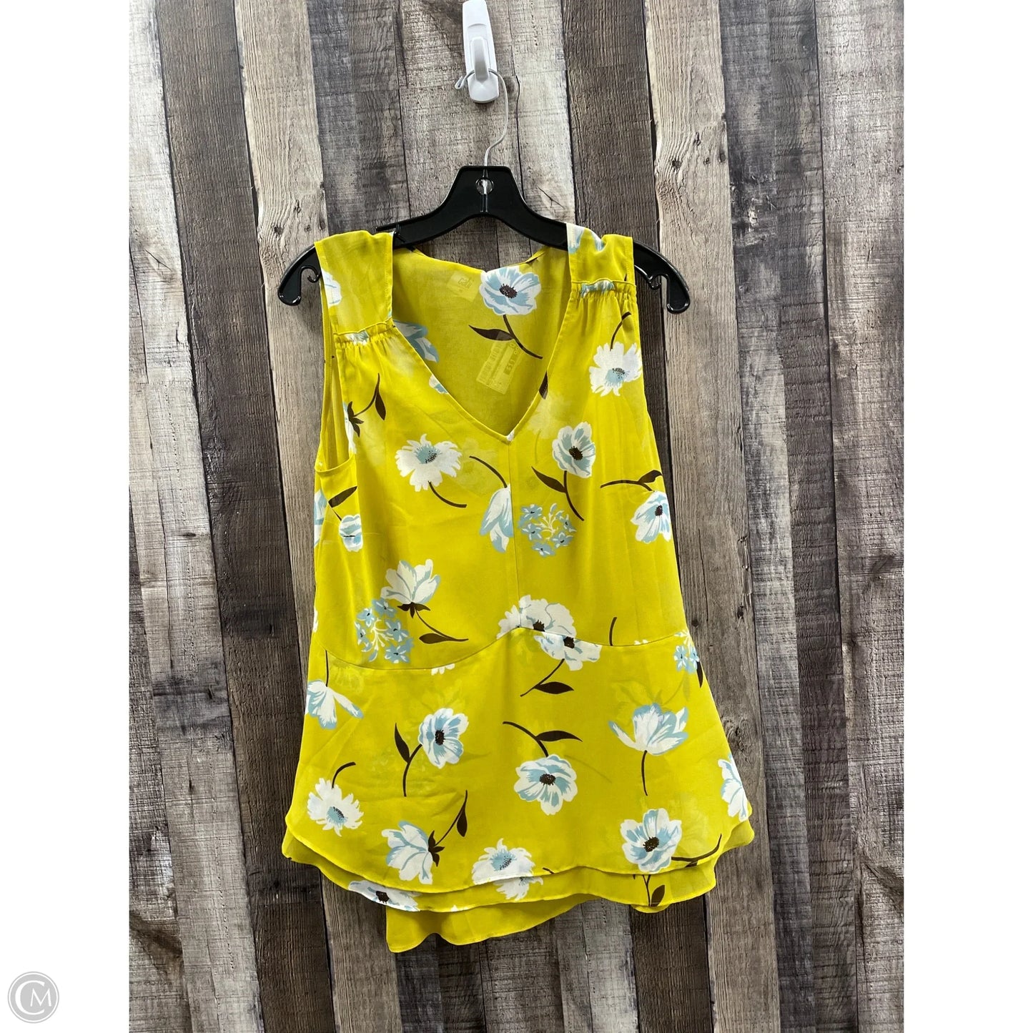 Top Sleeveless By Cabi In Gold, Size: M