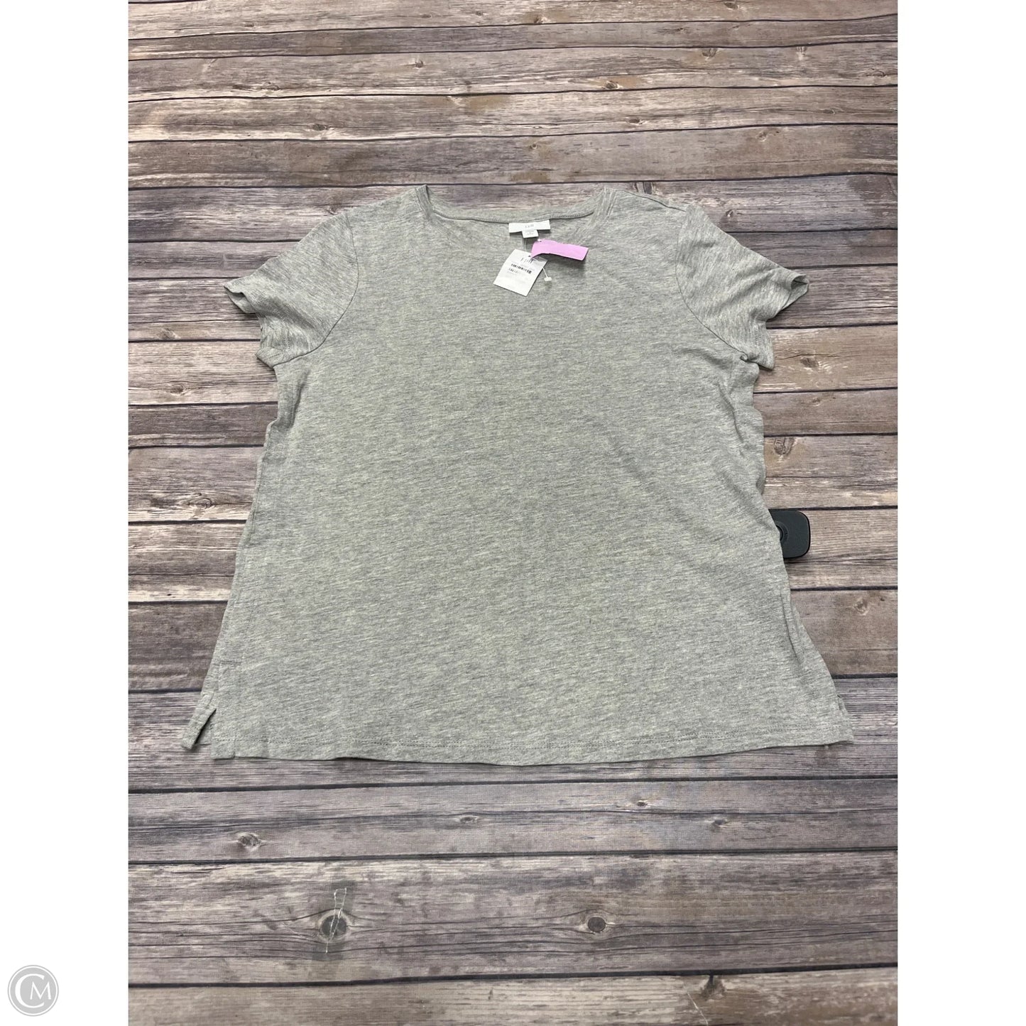 Top Short Sleeve By J. Jill In Grey, Size: Sp