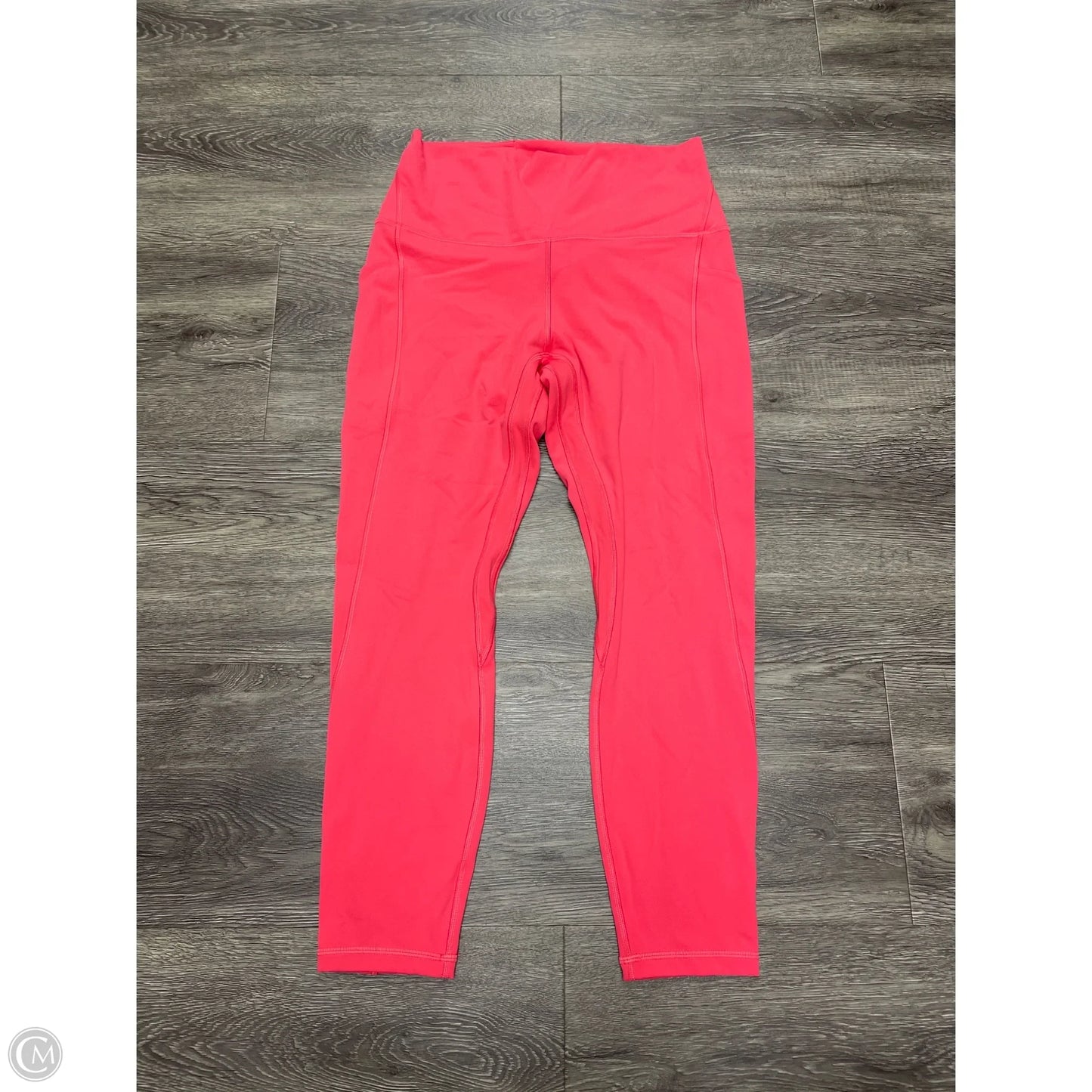 Athletic Leggings By Lululemon In Coral, Size: 10